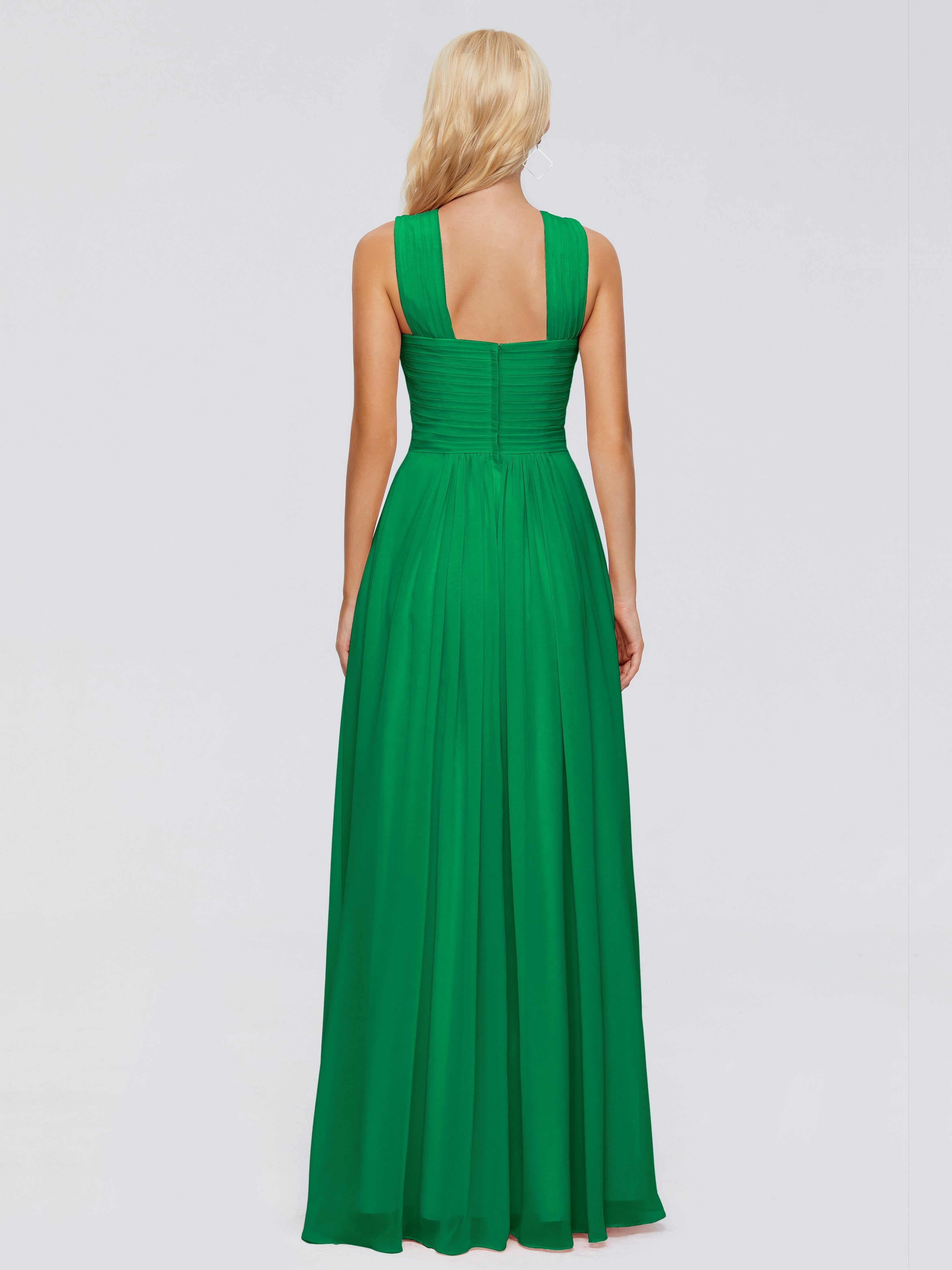Aliyah A-line Straps Chiffon Bridesmaid Dresses