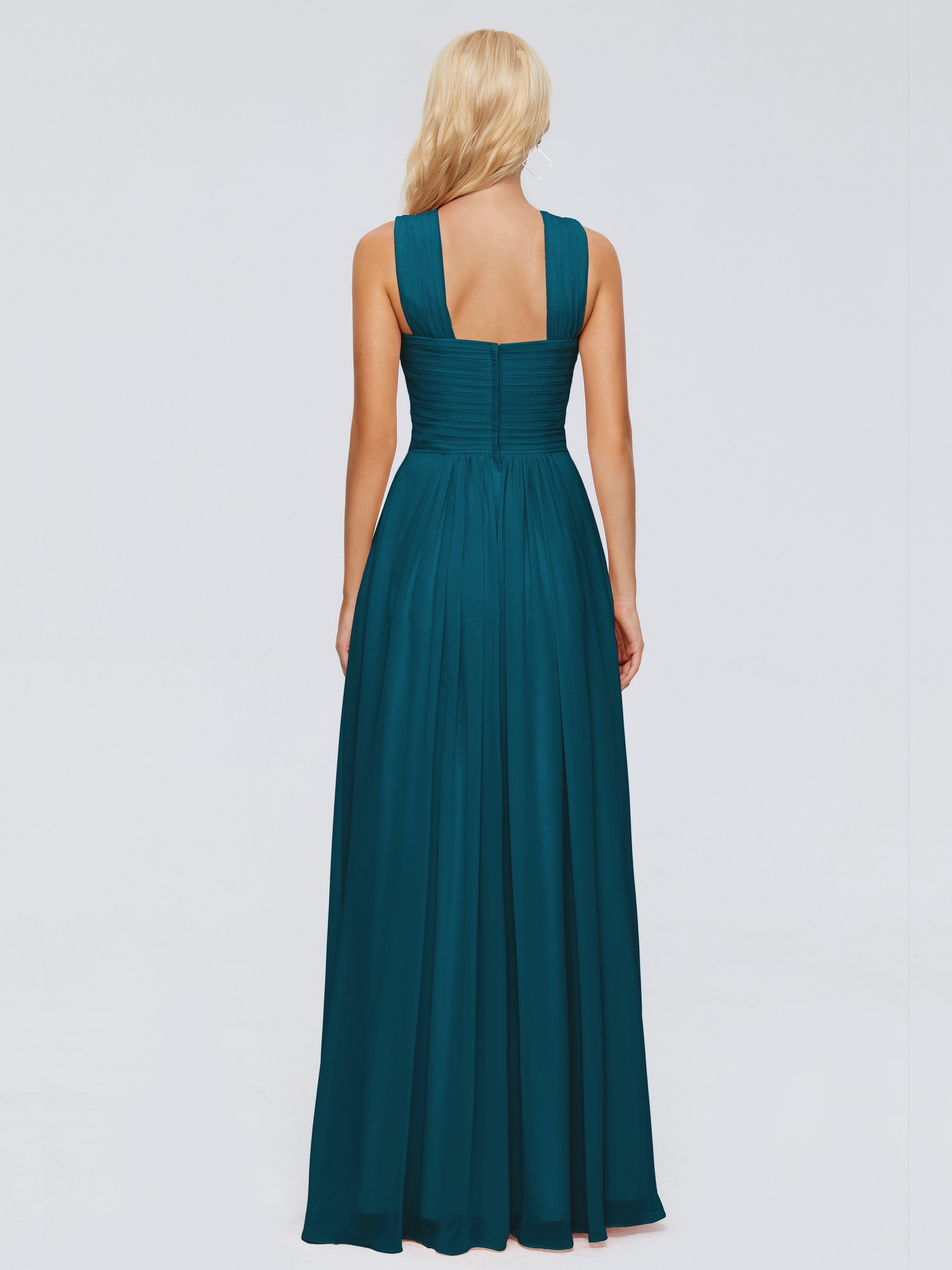 Aliyah A-line Straps Chiffon Bridesmaid Dresses
