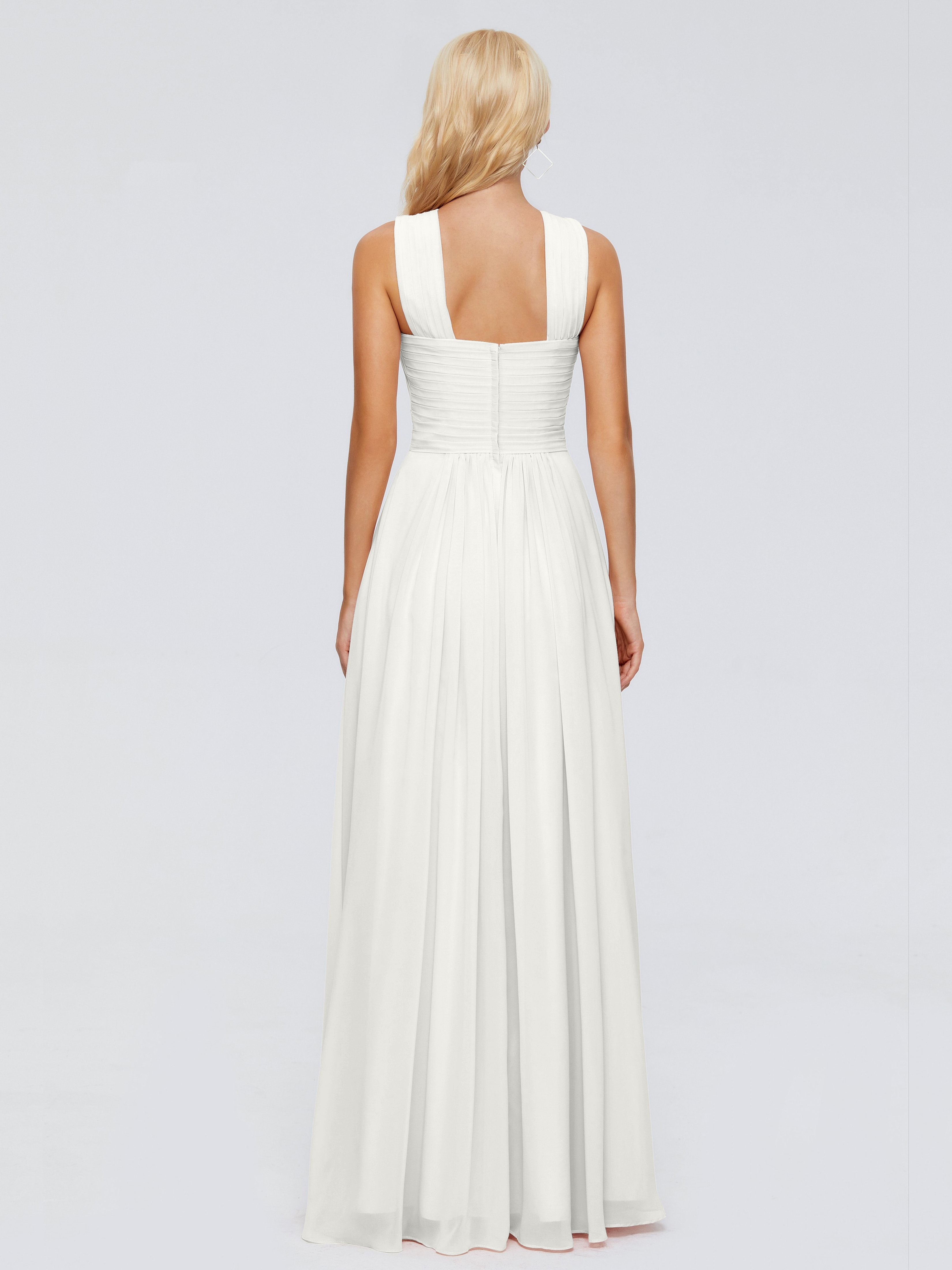 Aliyah A-line Straps Chiffon Bridesmaid Dresses