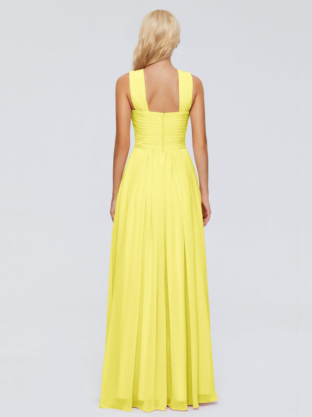 Aliyah A-line Straps Chiffon Bridesmaid Dresses