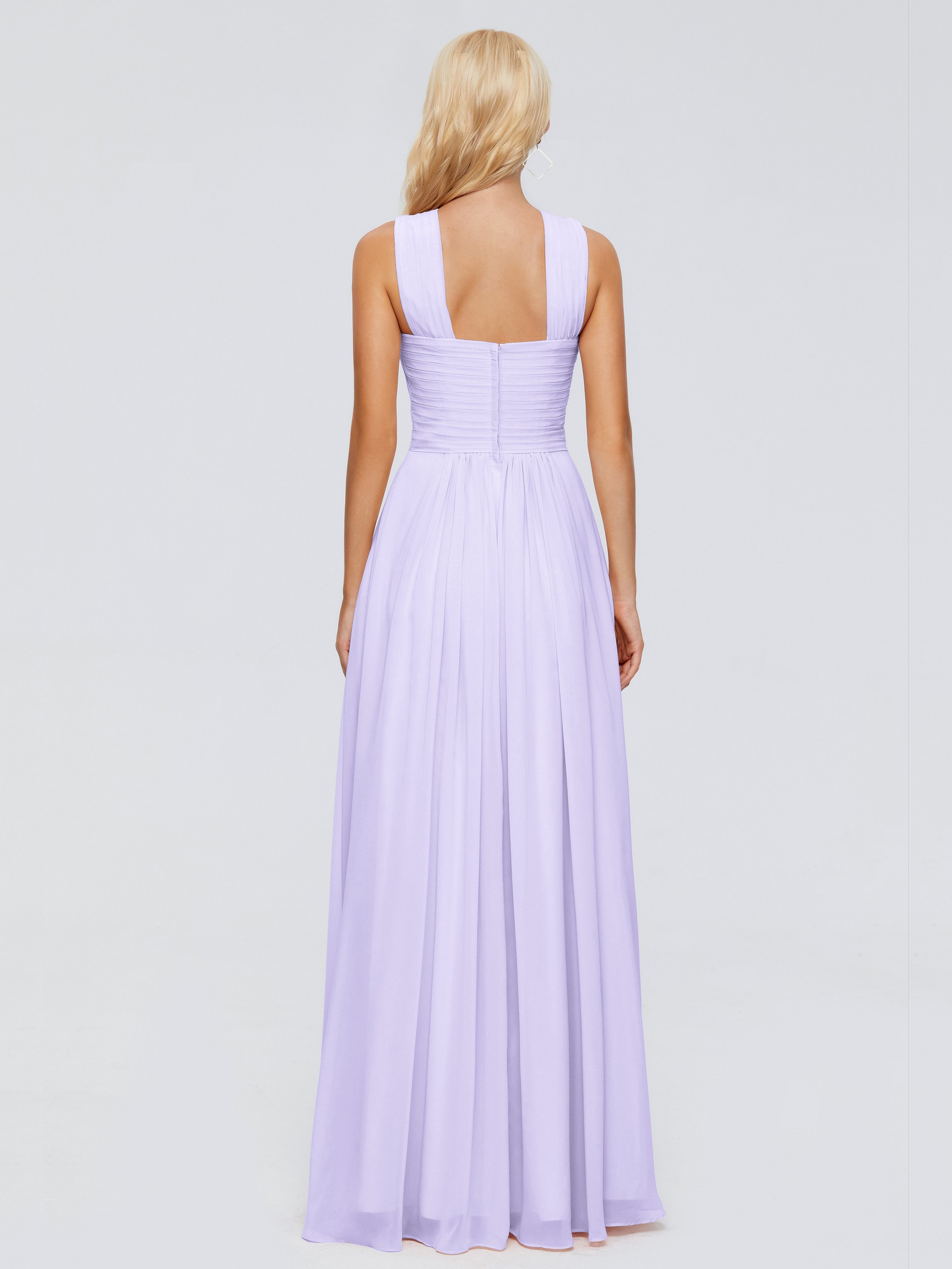 Aliyah A-line Straps Chiffon Bridesmaid Dresses