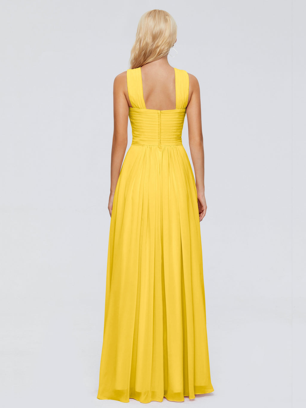 Aliyah A-line Straps Chiffon Bridesmaid Dresses