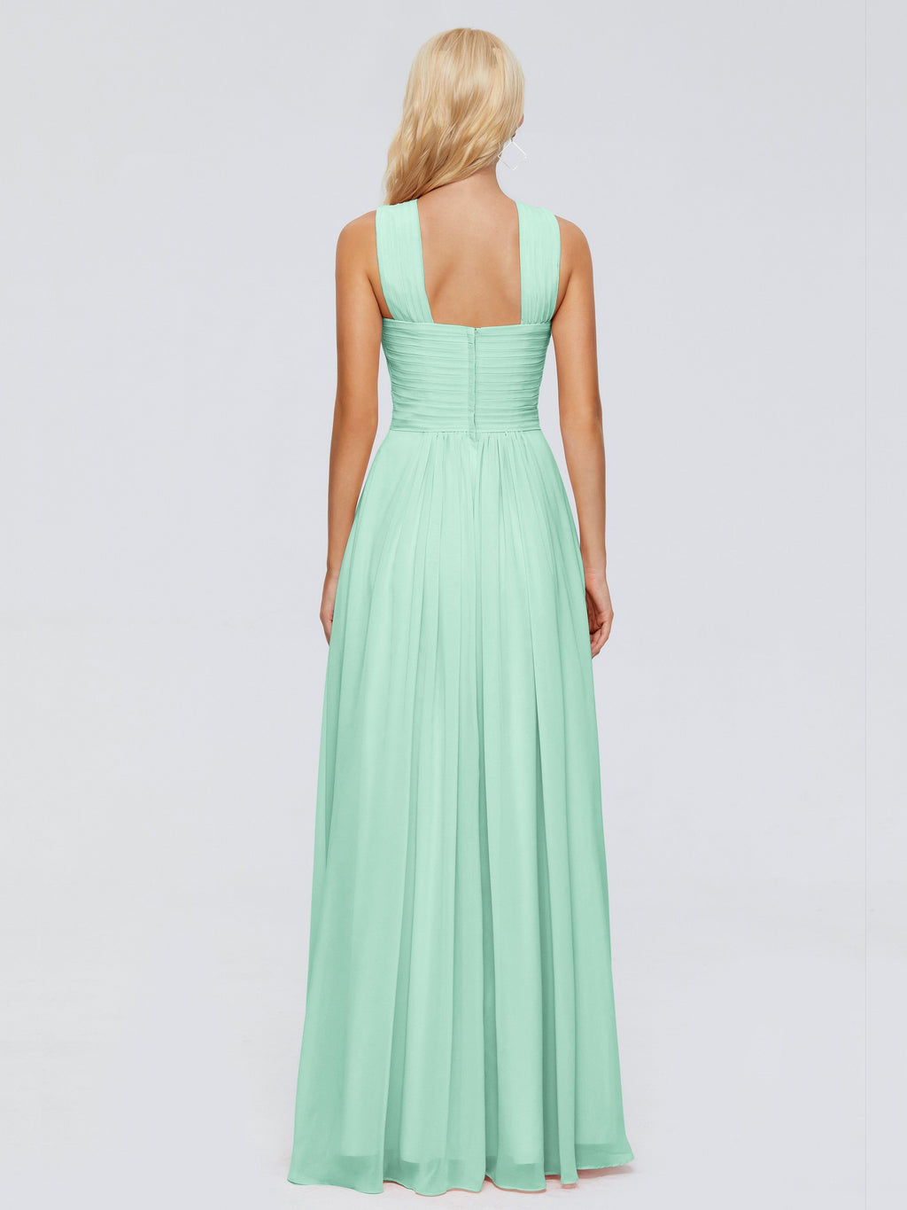 Aliyah A-line Straps Chiffon Bridesmaid Dresses