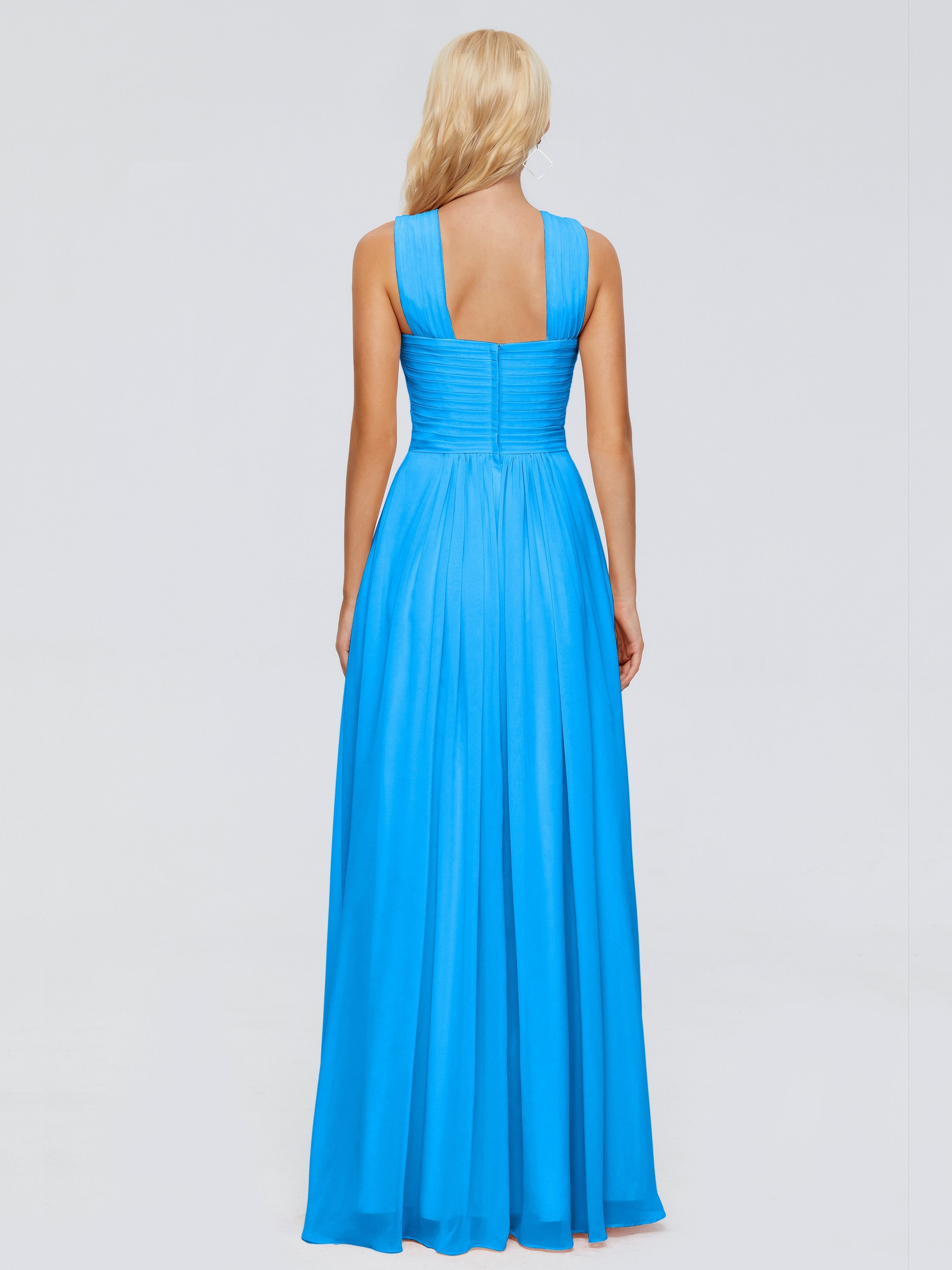Aliyah A-line Straps Chiffon Bridesmaid Dresses