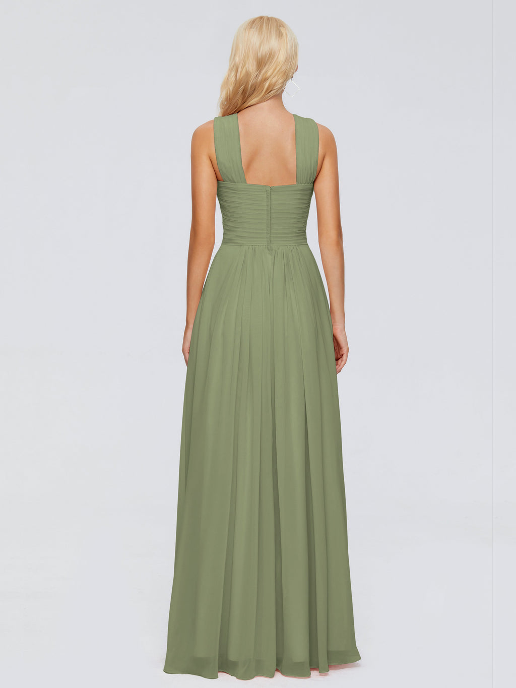 Aliyah A-line Straps Chiffon Bridesmaid Dresses