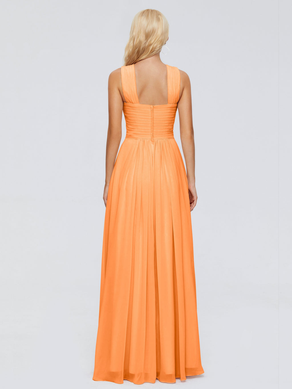 Aliyah A-line Straps Chiffon Bridesmaid Dresses