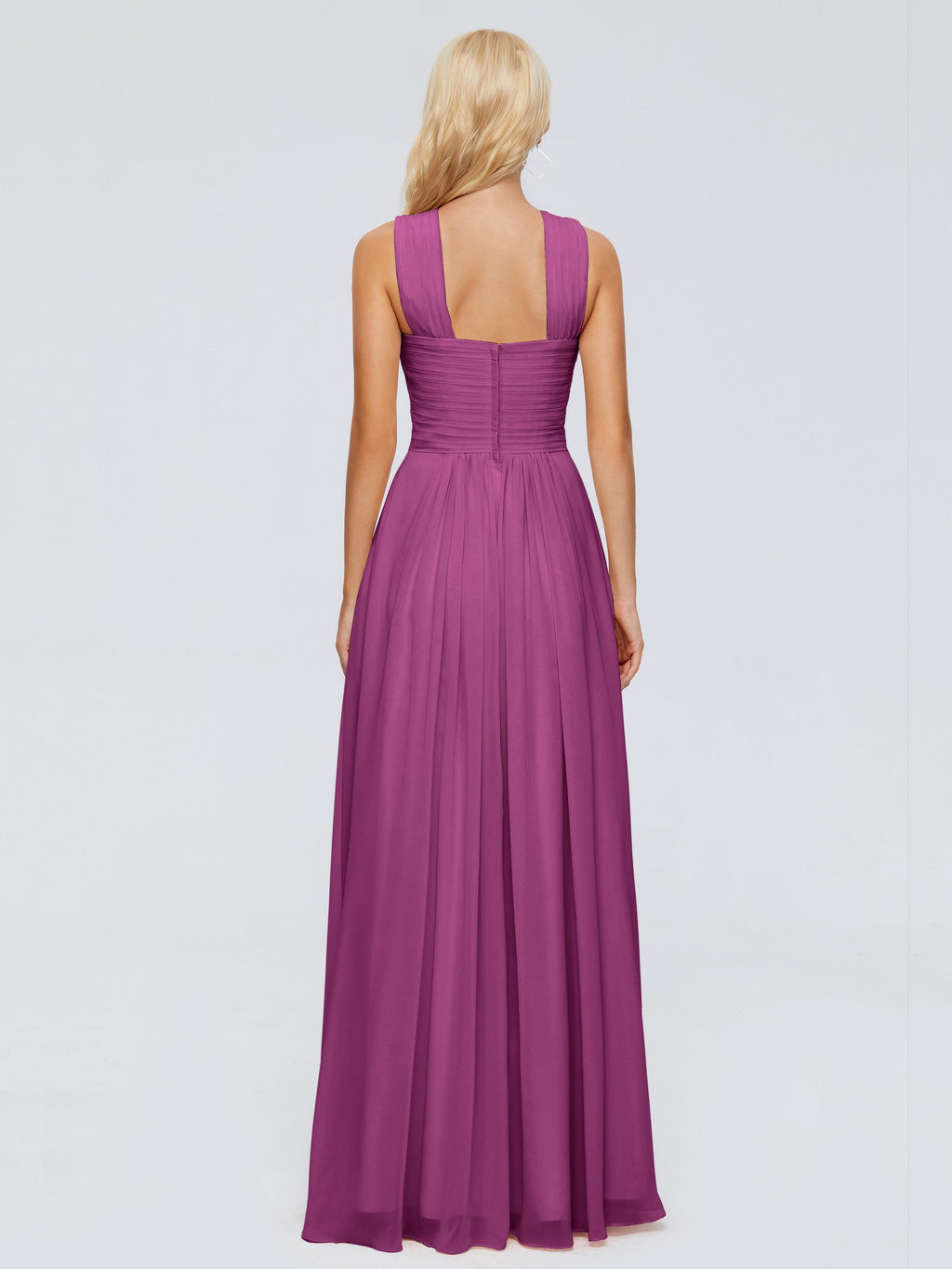 Aliyah A-line Straps Chiffon Bridesmaid Dresses