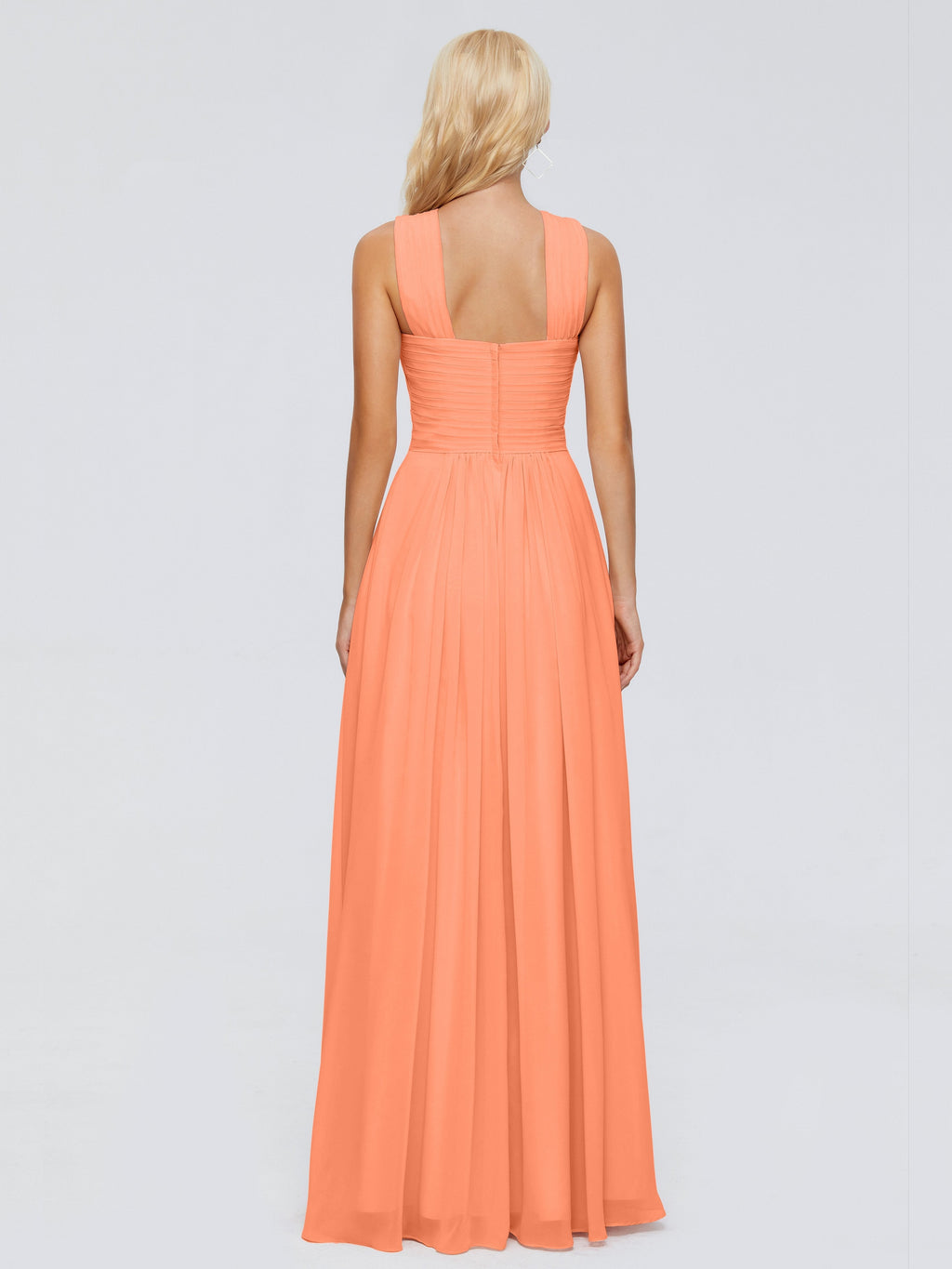 Aliyah A-line Straps Chiffon Bridesmaid Dresses
