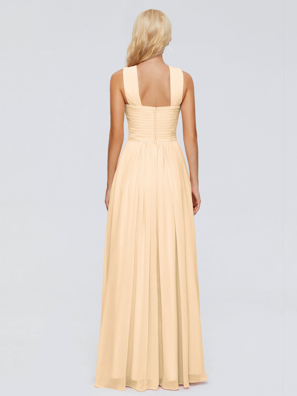 Aliyah A-line Straps Chiffon Bridesmaid Dresses