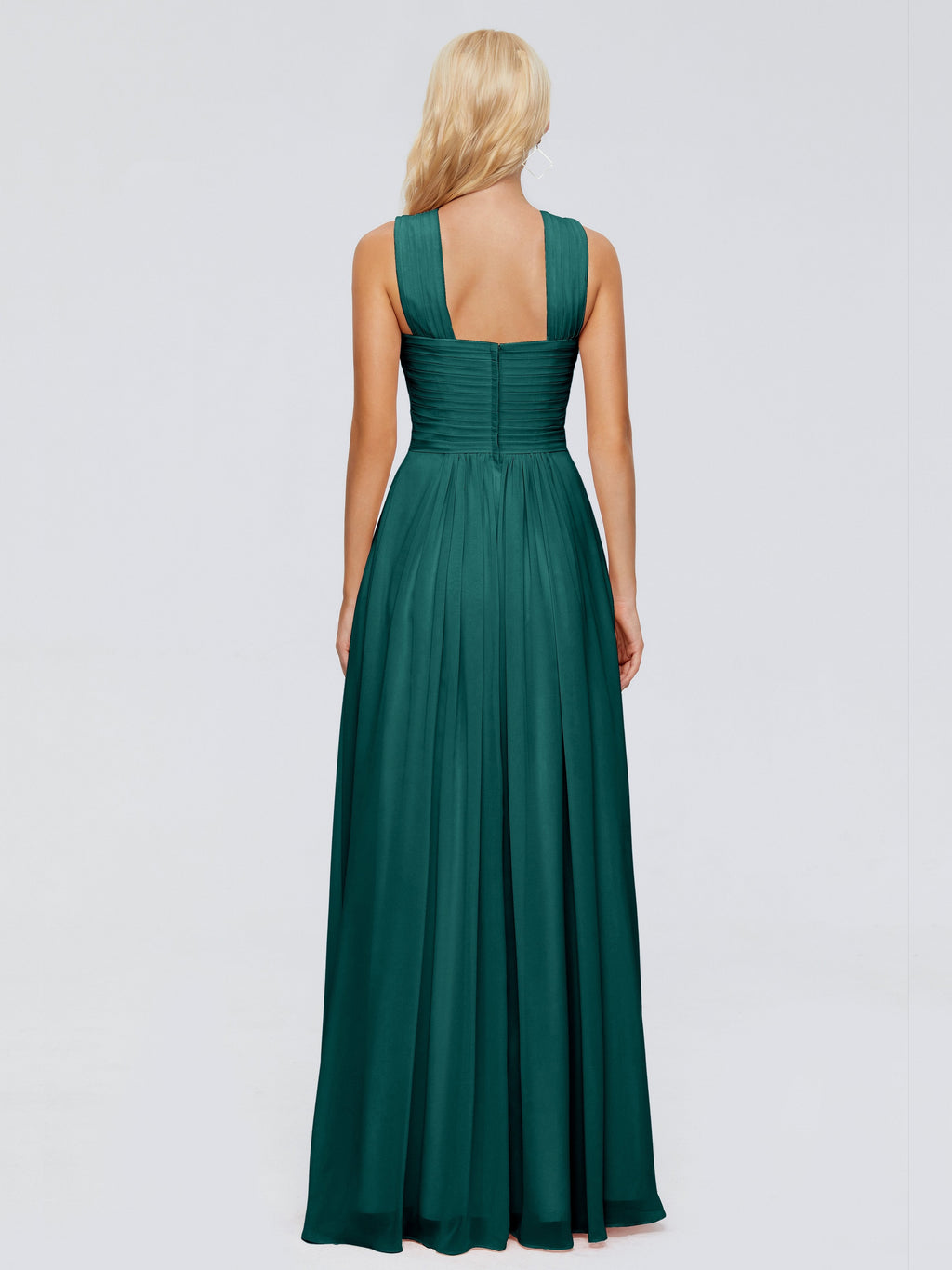 Aliyah A-line Straps Chiffon Bridesmaid Dresses