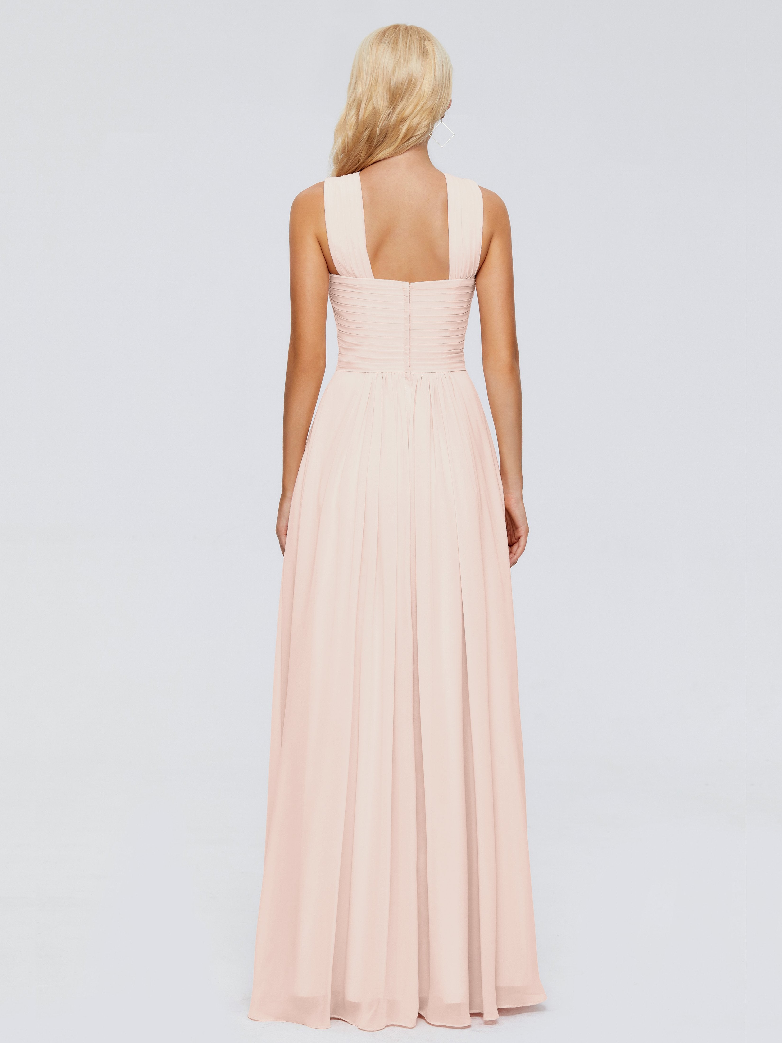 Aliyah A-line Straps Chiffon Bridesmaid Dresses