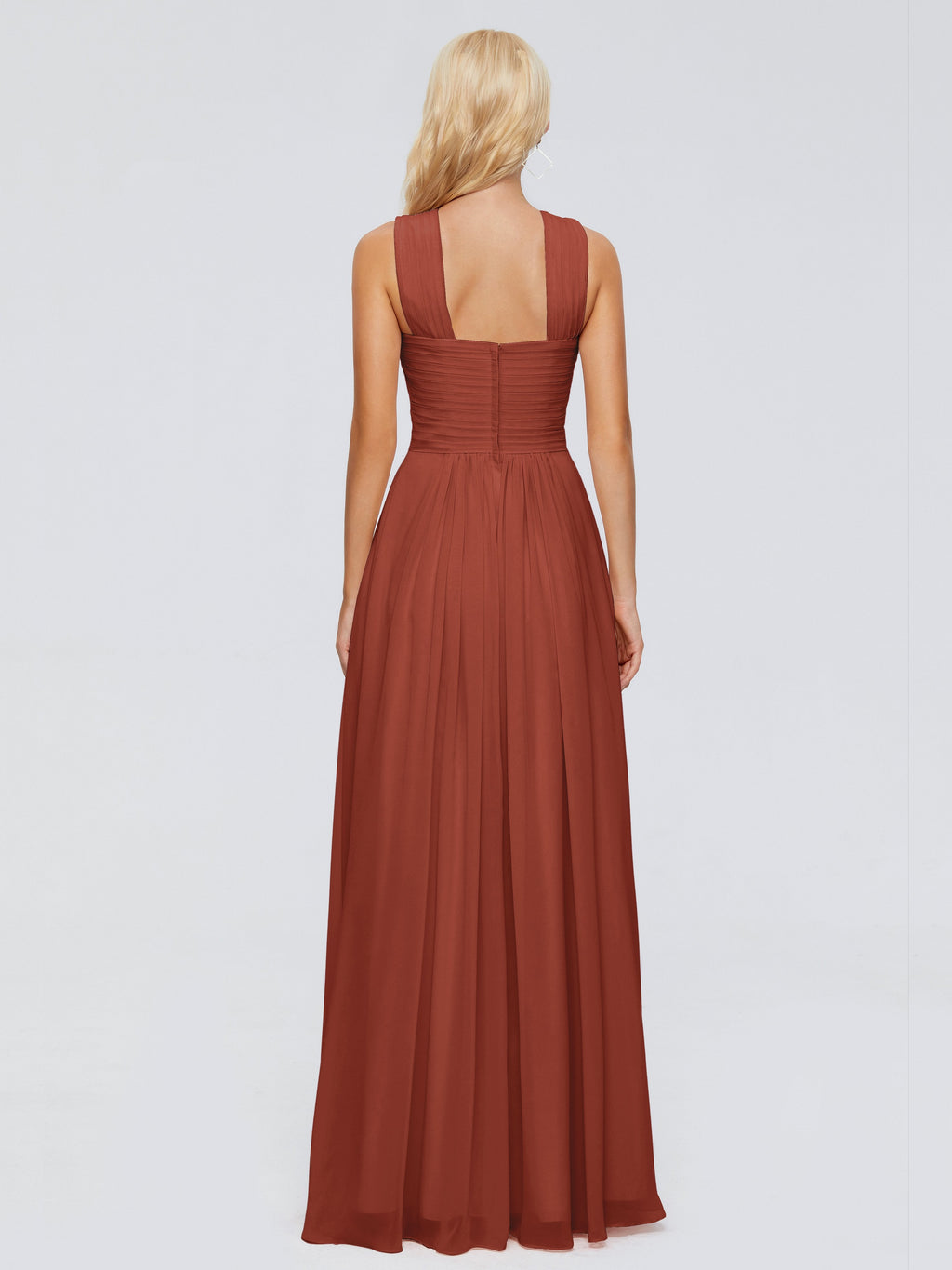 Aliyah A-line Straps Chiffon Bridesmaid Dresses