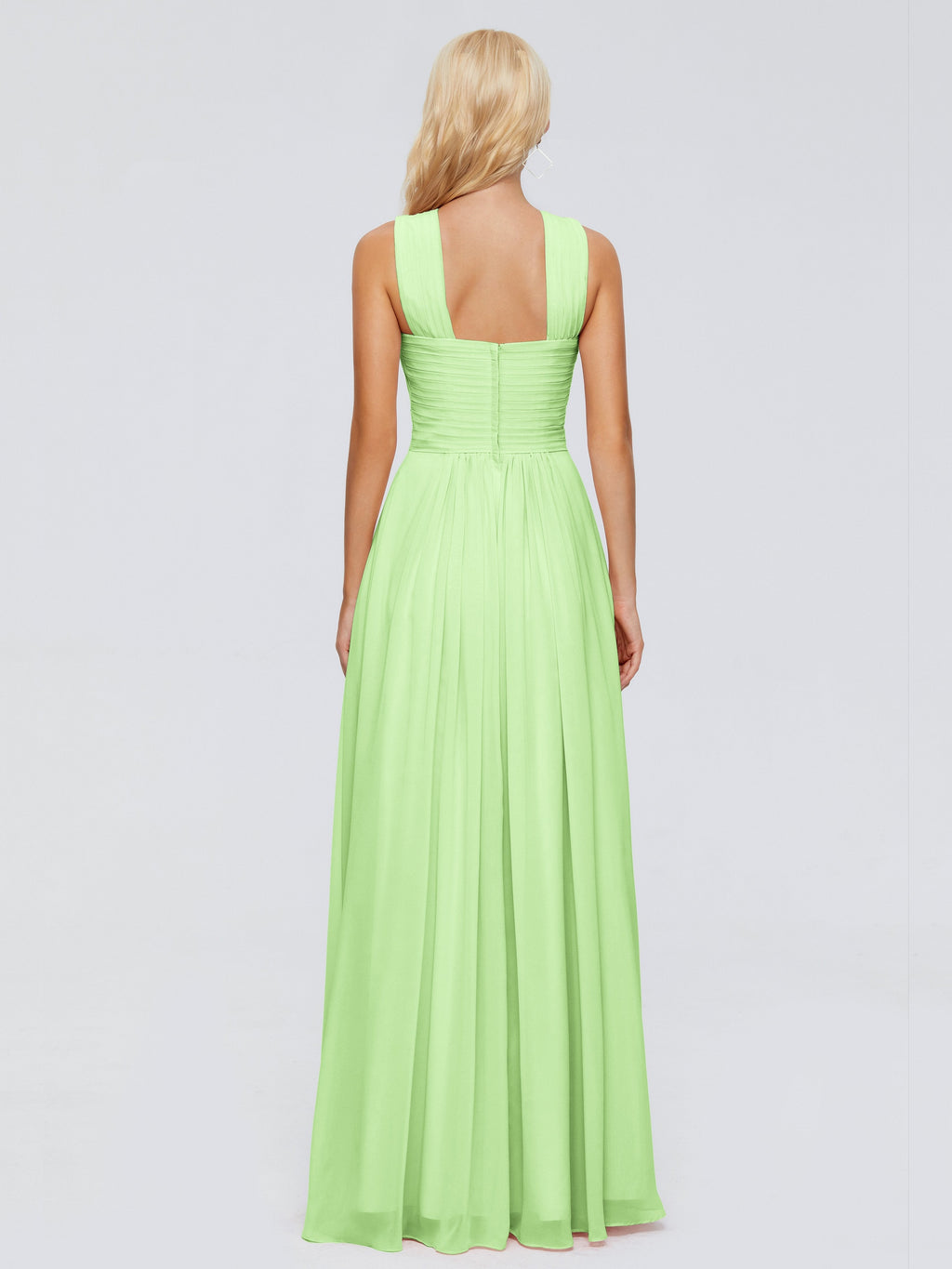 Aliyah A-line Straps Chiffon Bridesmaid Dresses