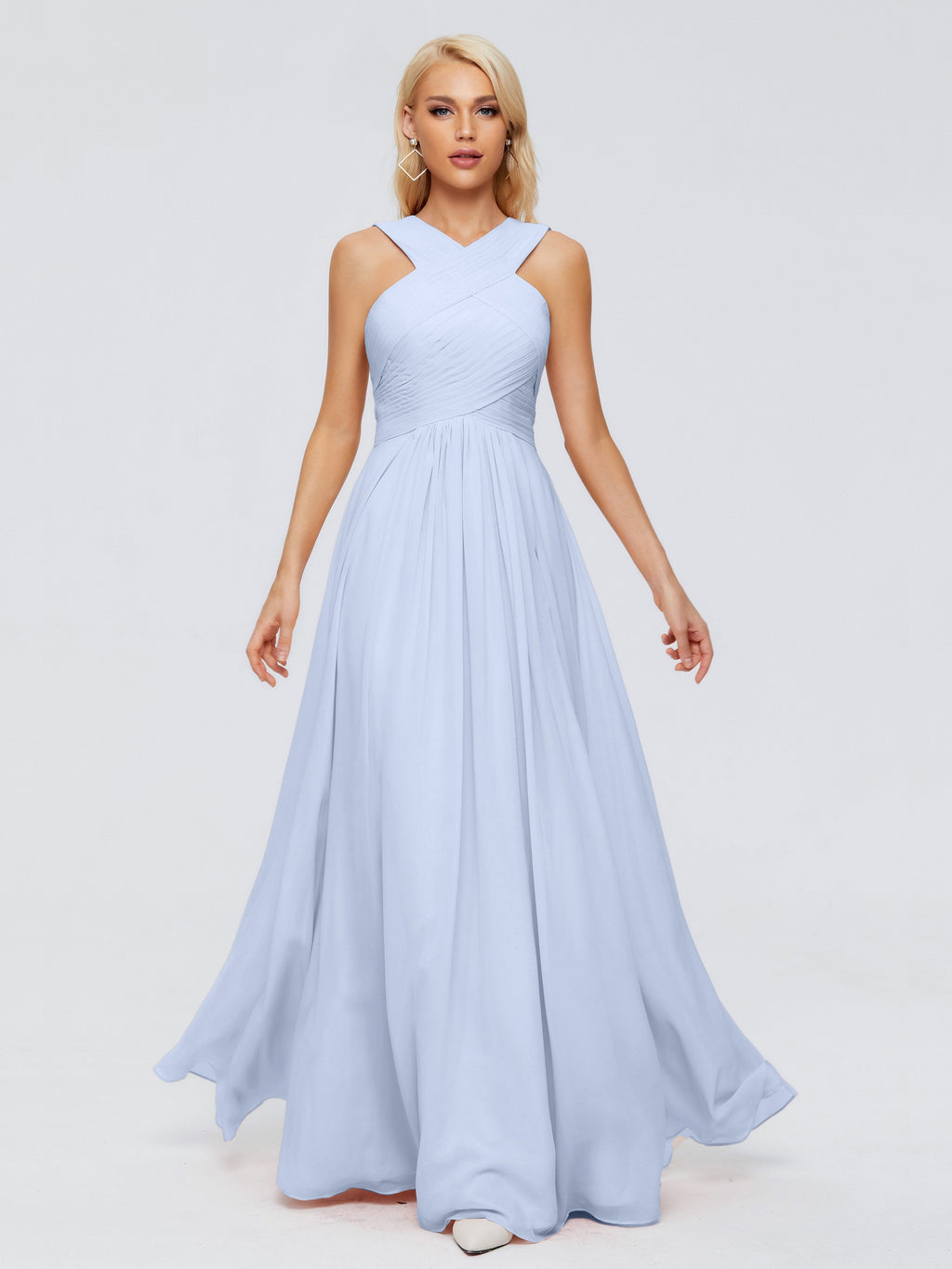 Aliyah A-line Straps Chiffon Bridesmaid Dresses