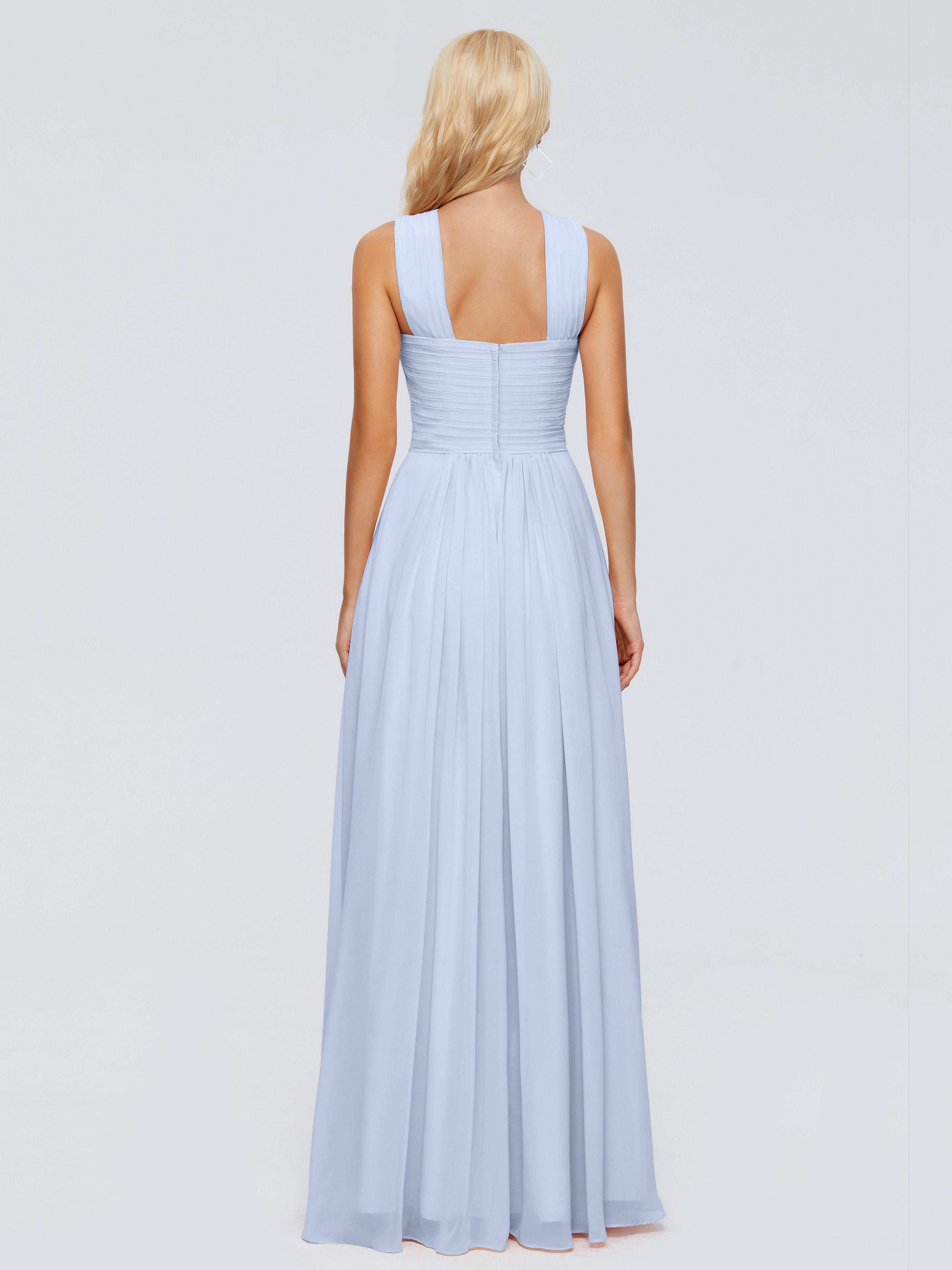 Aliyah A-line Straps Chiffon Bridesmaid Dresses