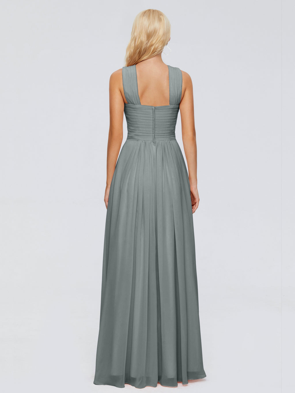 Aliyah A-line Straps Chiffon Bridesmaid Dresses