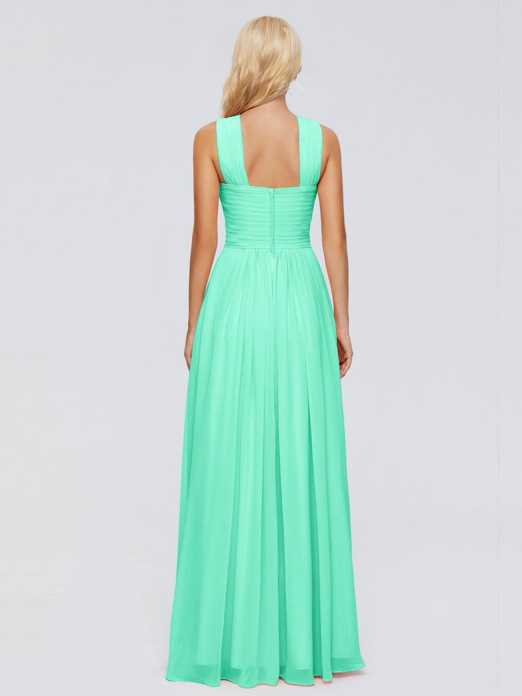 Aliyah A-line Straps Chiffon Bridesmaid Dresses