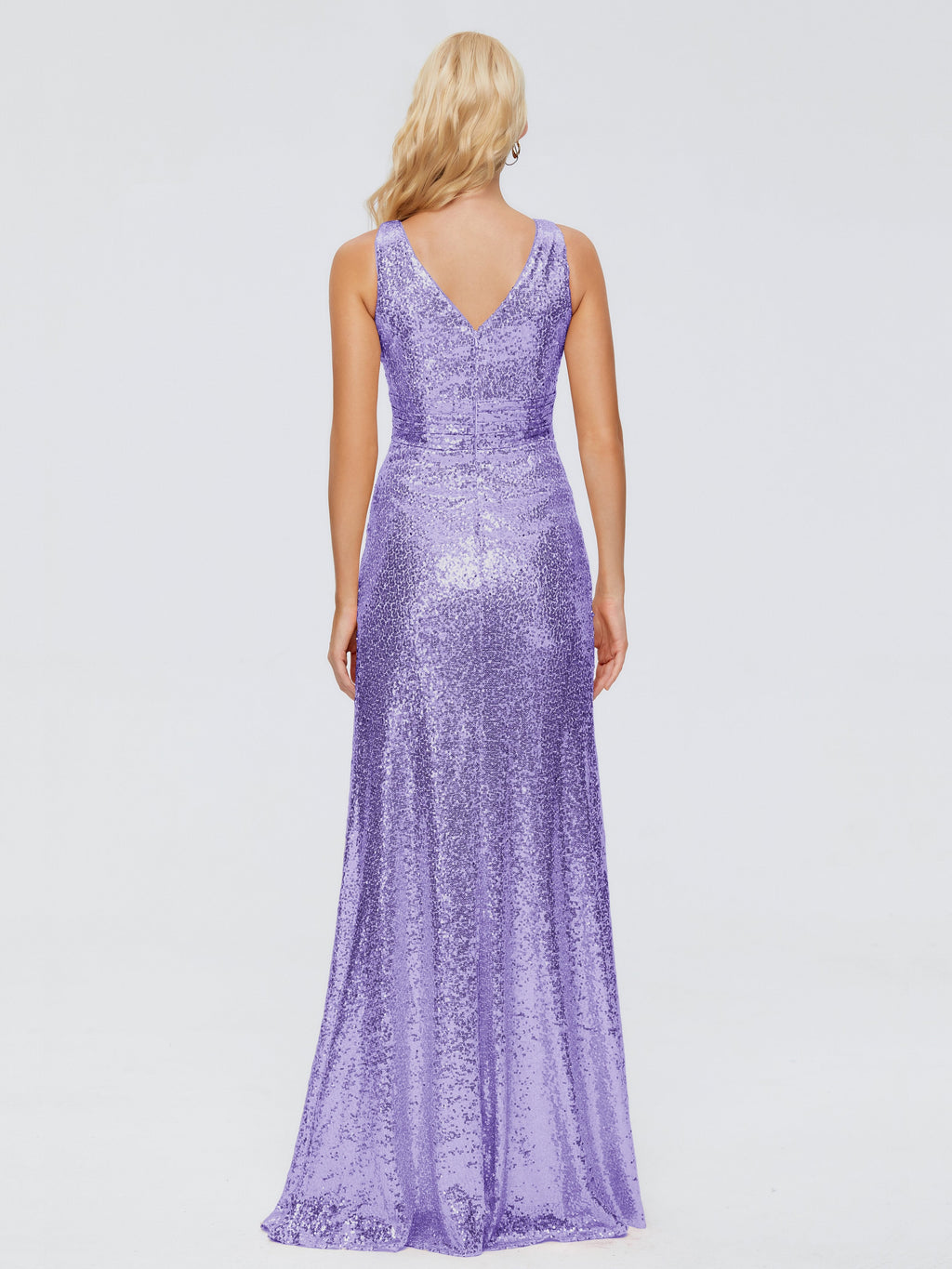 Alyssa Straps V-back Sequins Bridesmaid Dress