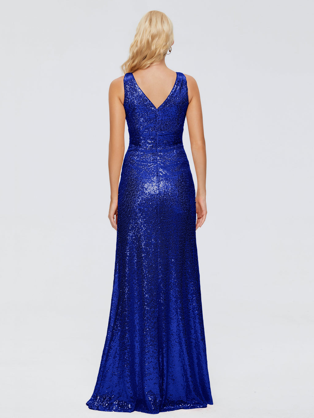 Alyssa Straps V-back Sequins Bridesmaid Dress