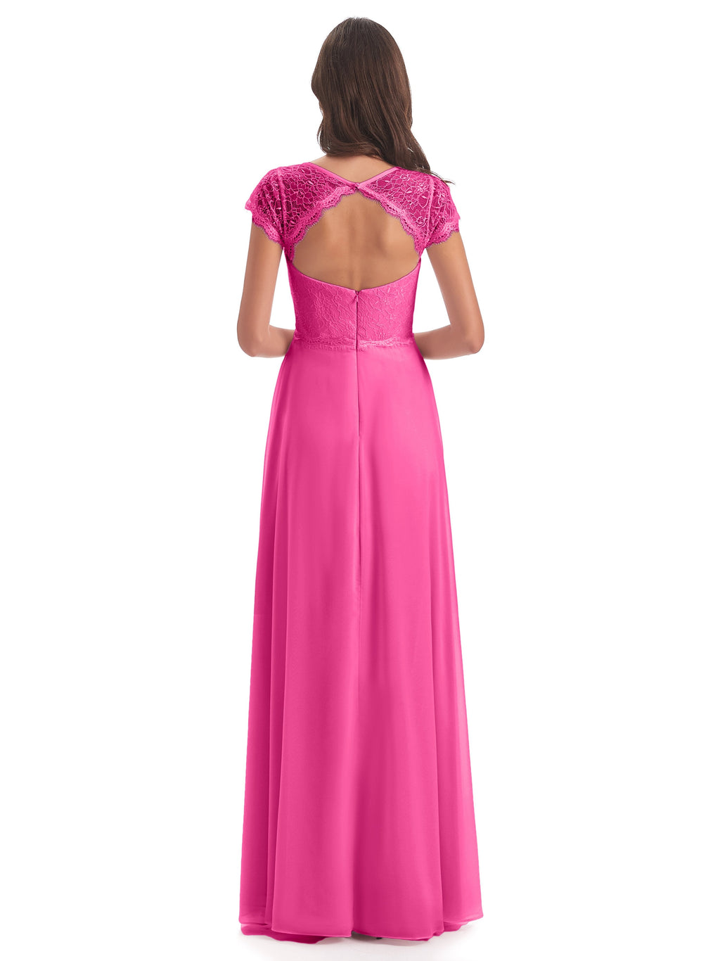 Amelia Sheatch Cap Sleeves Lace Bridesmaid Dresses