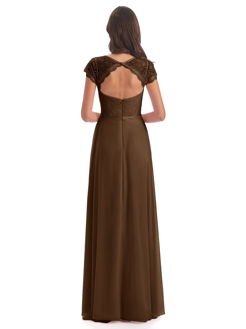 Amelia Sheatch Cap Sleeves Lace Bridesmaid Dresses