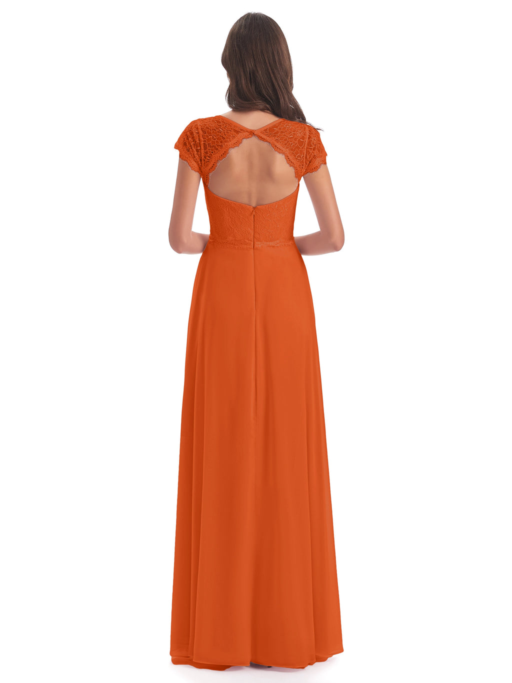 Amelia Sheatch Cap Sleeves Lace Bridesmaid Dresses