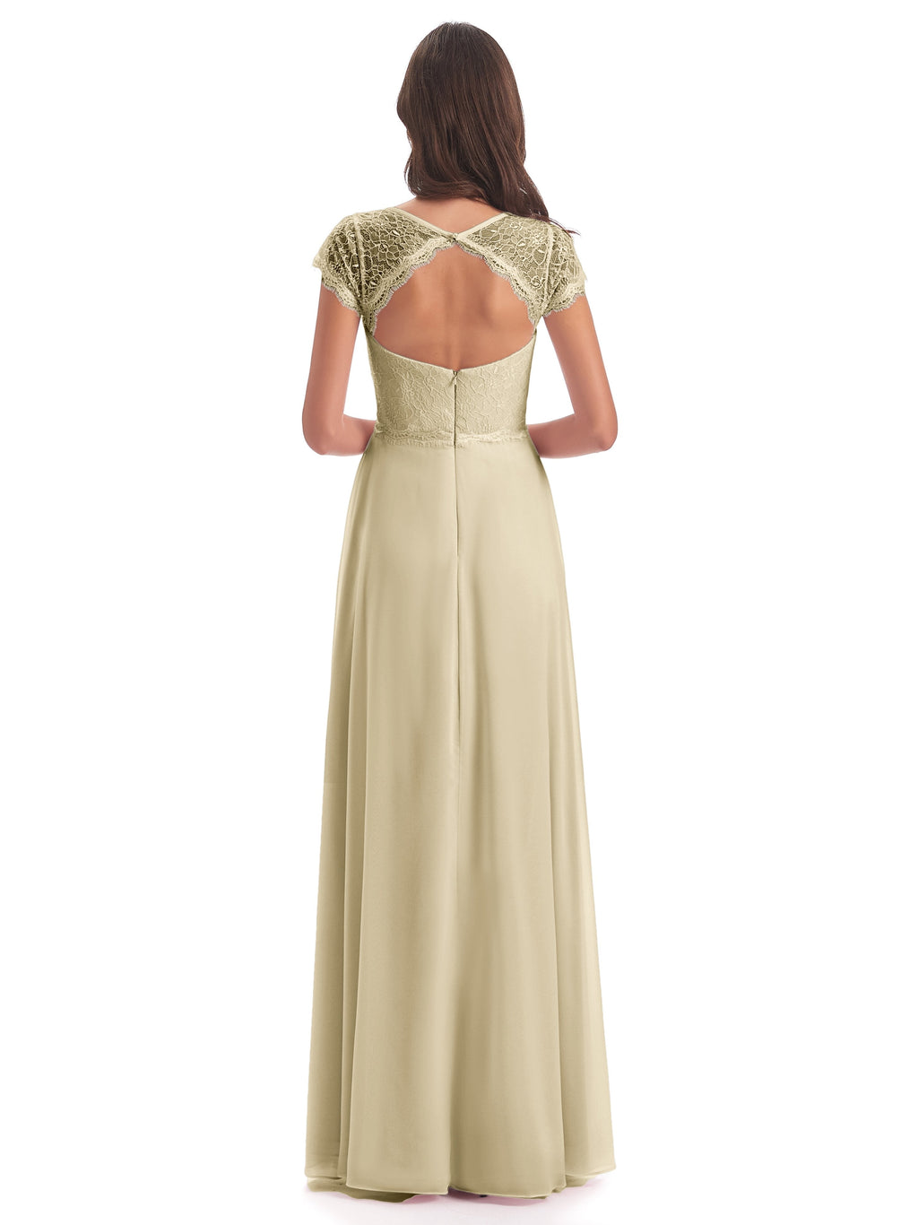 Amelia Sheatch Cap Sleeves Lace Bridesmaid Dresses