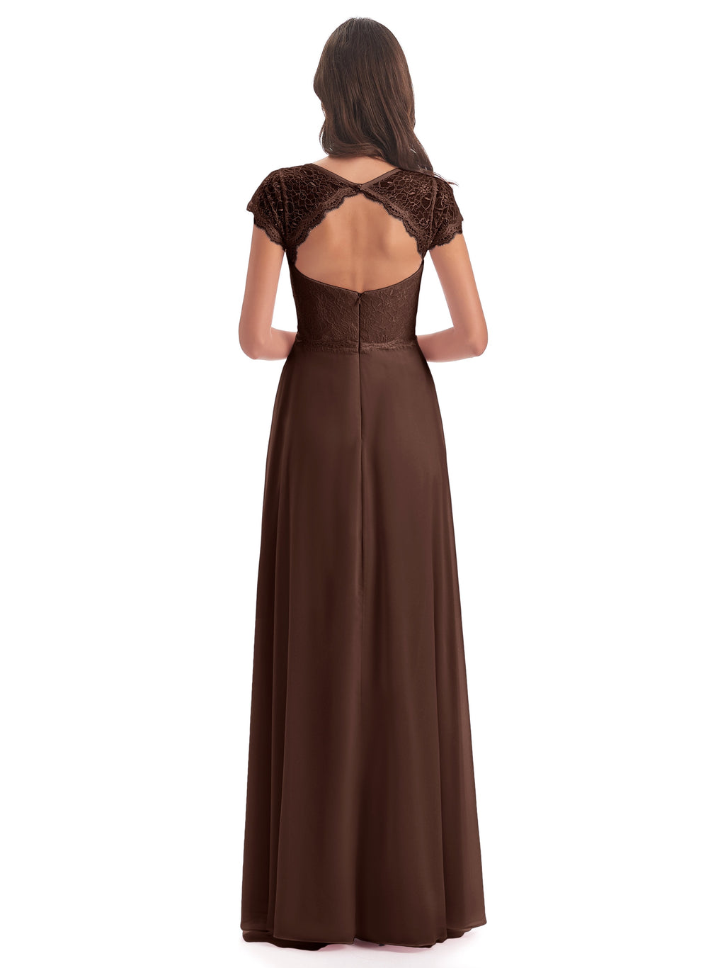Amelia Sheatch Cap Sleeves Lace Bridesmaid Dresses