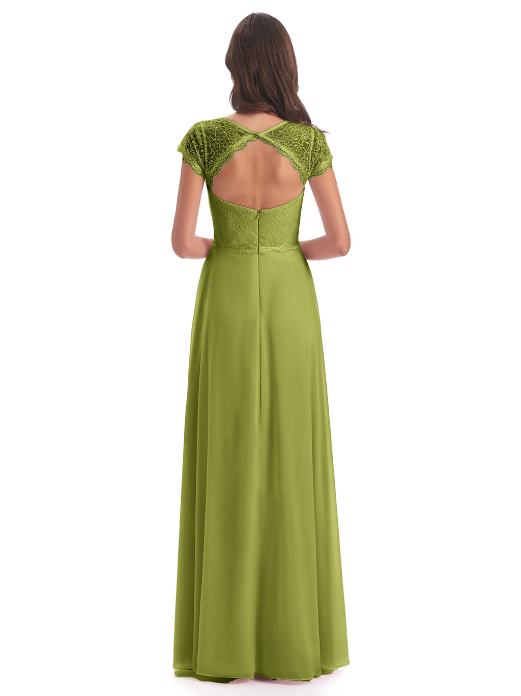 Amelia Sheatch Cap Sleeves Lace Bridesmaid Dresses