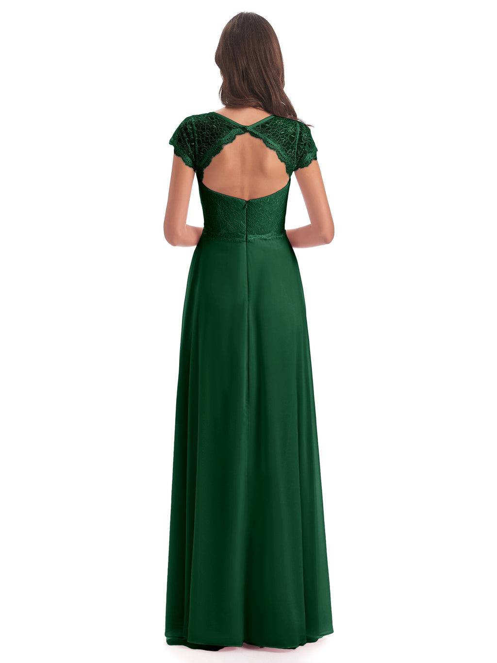 Amelia Sheatch Cap Sleeves Lace Bridesmaid Dresses