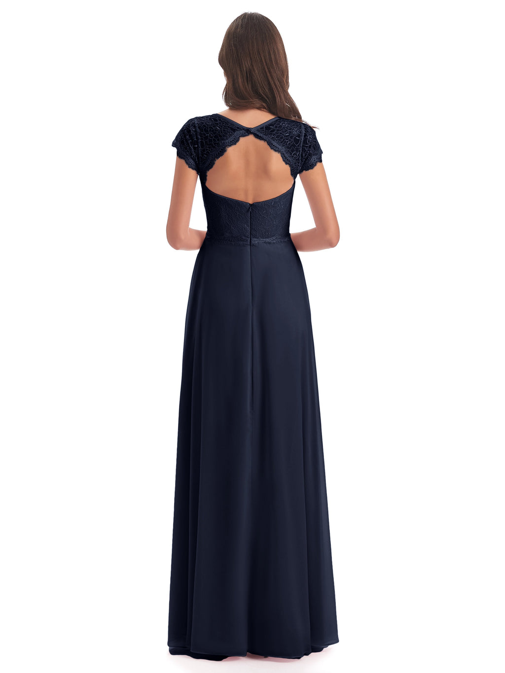 Amelia Sheatch Cap Sleeves Lace Bridesmaid Dresses