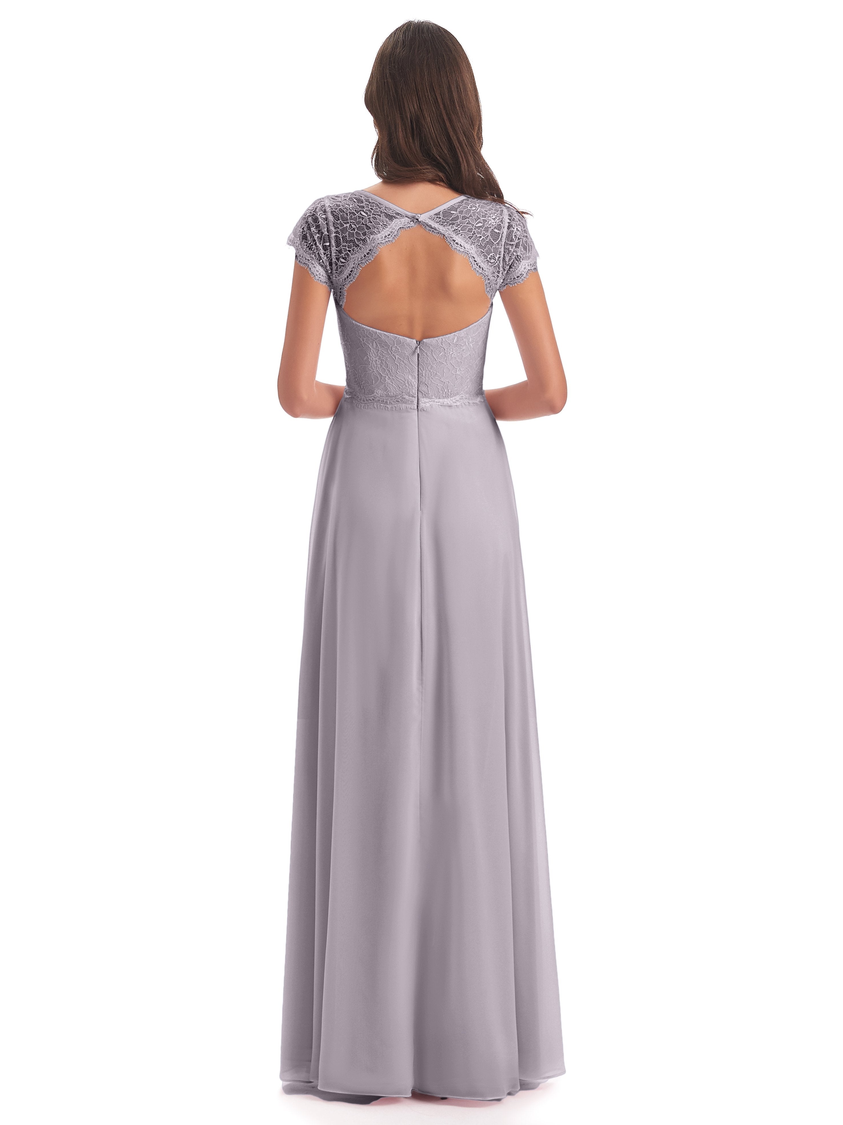 Amelia Sheatch Cap Sleeves Lace Bridesmaid Dresses