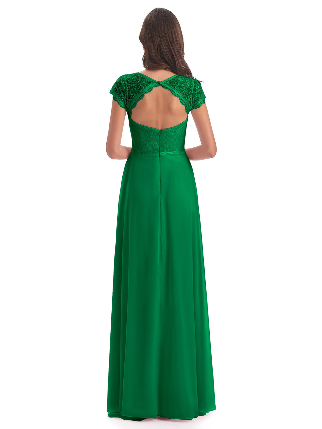 Amelia Sheatch Cap Sleeves Lace Bridesmaid Dresses