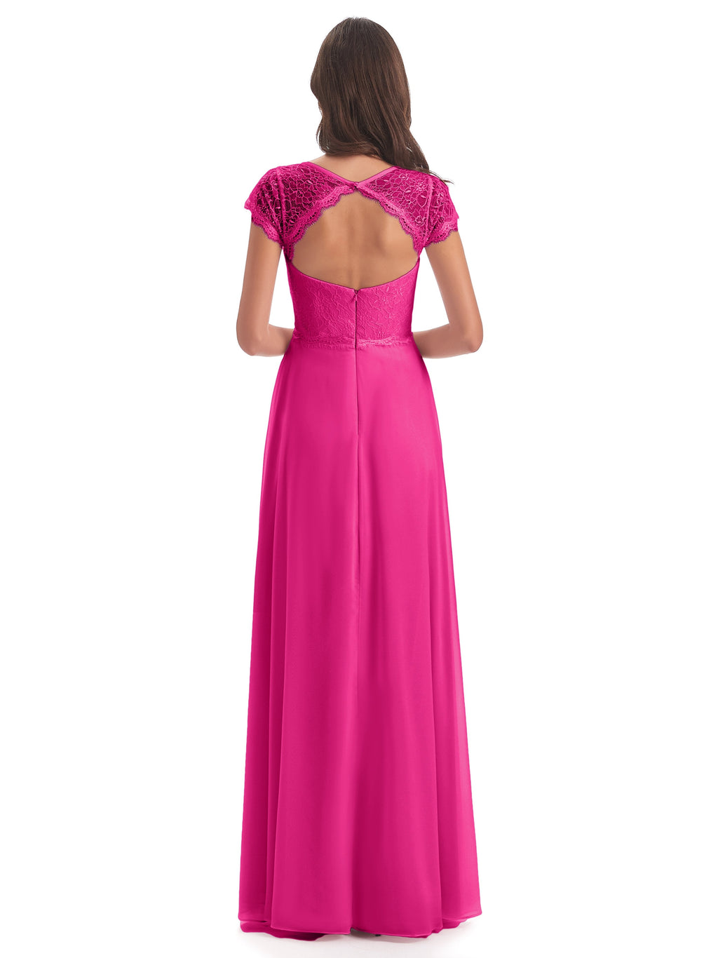 Amelia Sheatch Cap Sleeves Lace Bridesmaid Dresses