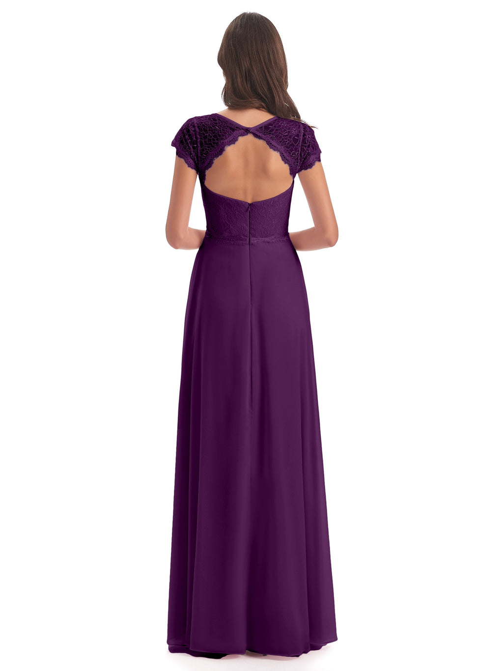 Amelia Sheatch Cap Sleeves Lace Bridesmaid Dresses