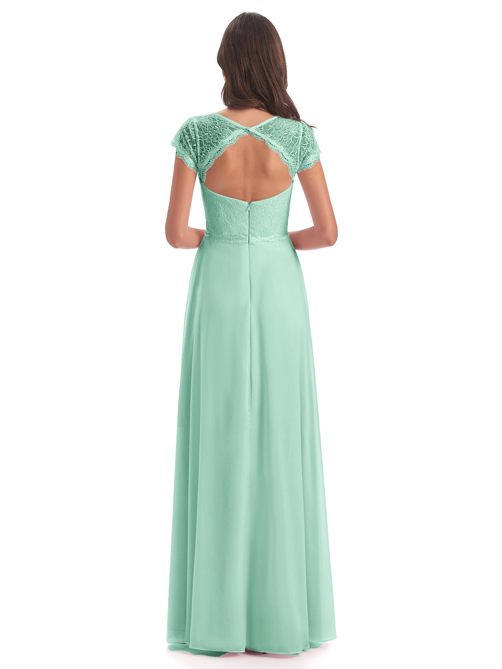 Amelia Sheatch Cap Sleeves Lace Bridesmaid Dresses