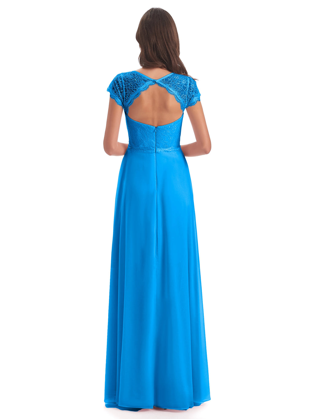 Amelia Sheatch Cap Sleeves Lace Bridesmaid Dresses