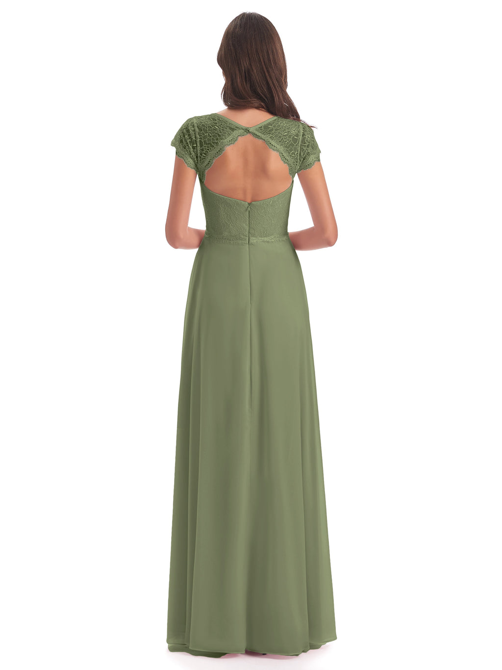 Amelia Sheatch Cap Sleeves Lace Bridesmaid Dresses