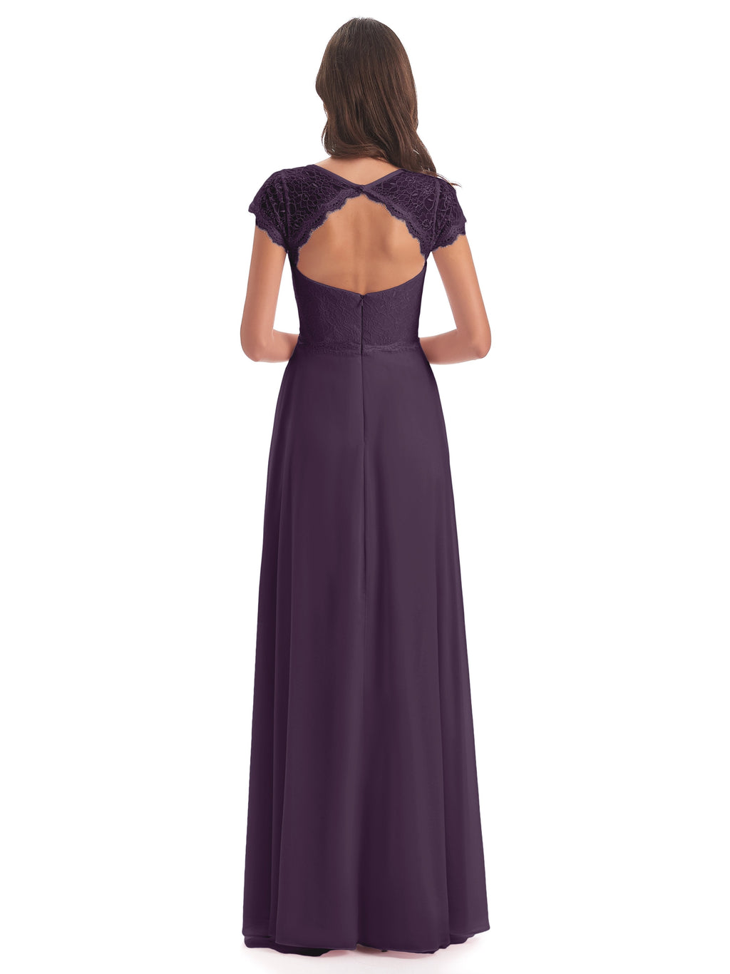 Amelia Sheatch Cap Sleeves Lace Bridesmaid Dresses