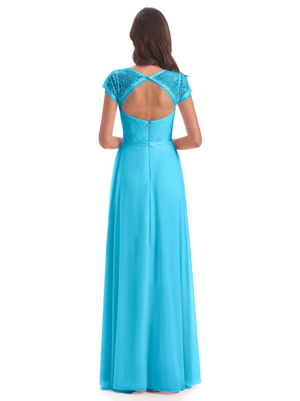 Amelia Sheatch Cap Sleeves Lace Bridesmaid Dresses