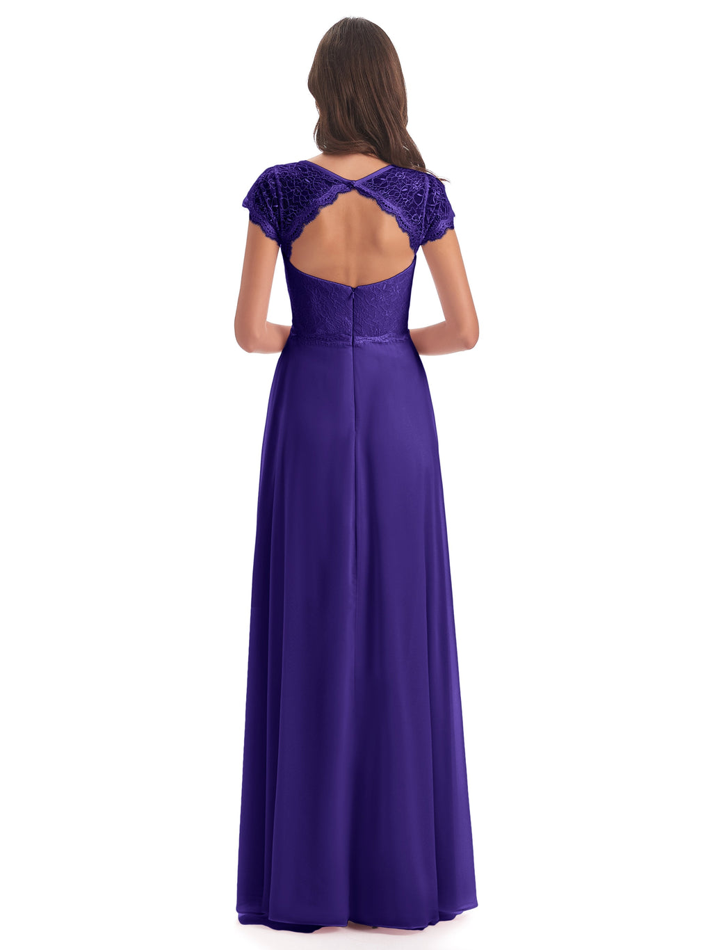 Amelia Sheatch Cap Sleeves Lace Bridesmaid Dresses
