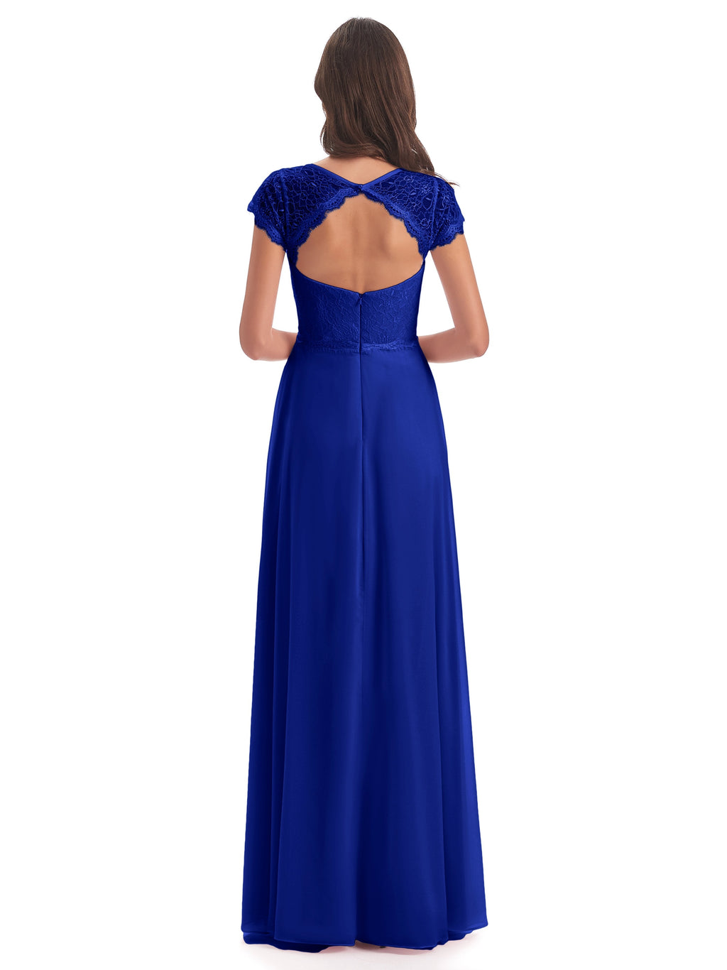 Amelia Sheatch Cap Sleeves Lace Bridesmaid Dresses