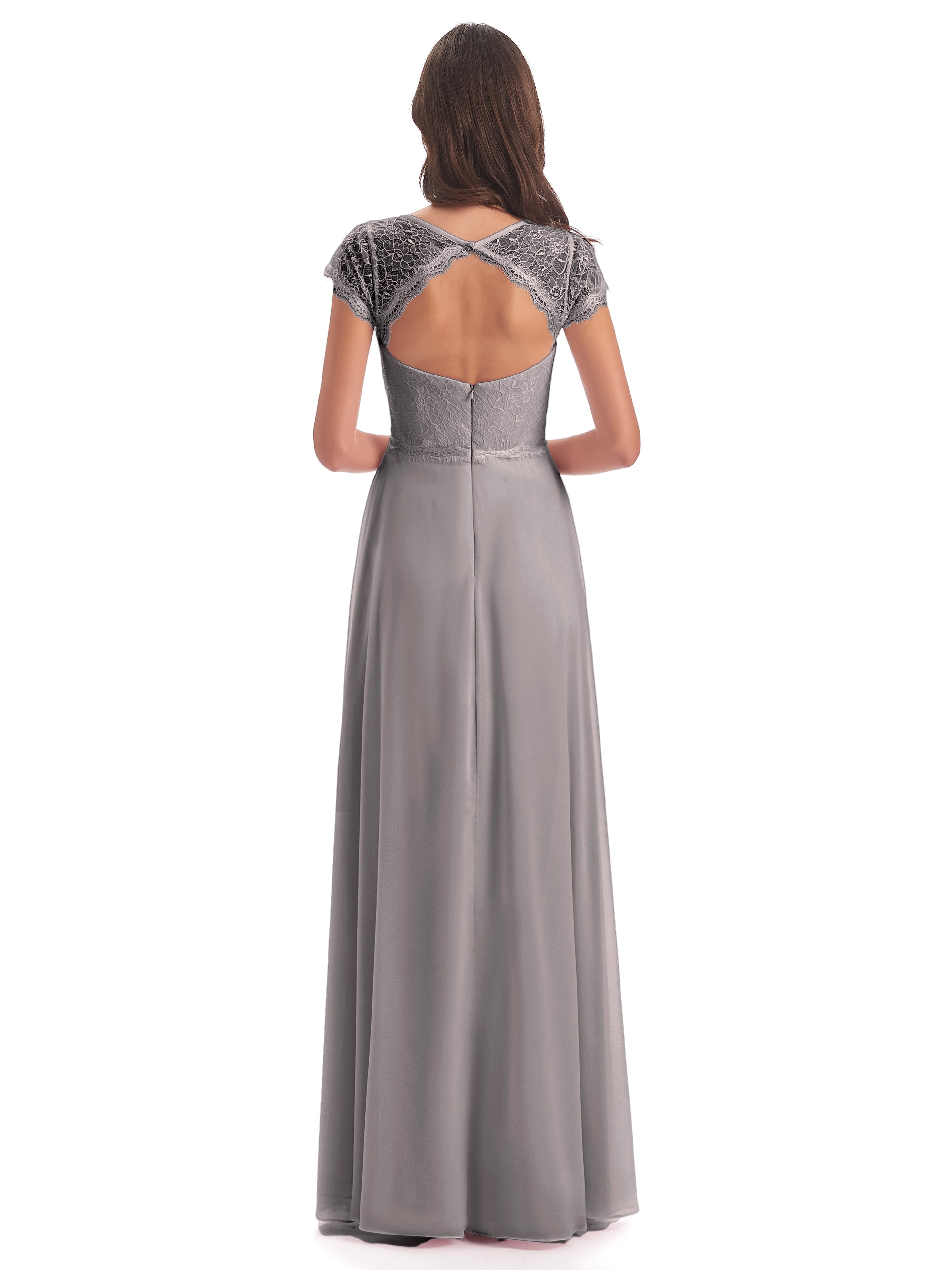 Amelia Sheatch Cap Sleeves Lace Bridesmaid Dresses