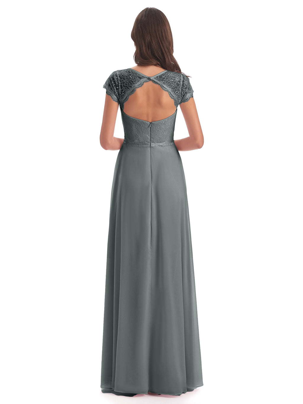 Amelia Sheatch Cap Sleeves Lace Bridesmaid Dresses