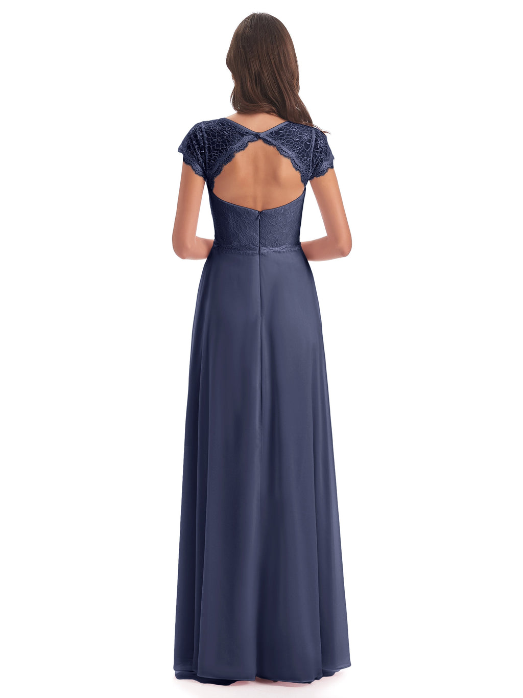 Amelia Sheatch Cap Sleeves Lace Bridesmaid Dresses