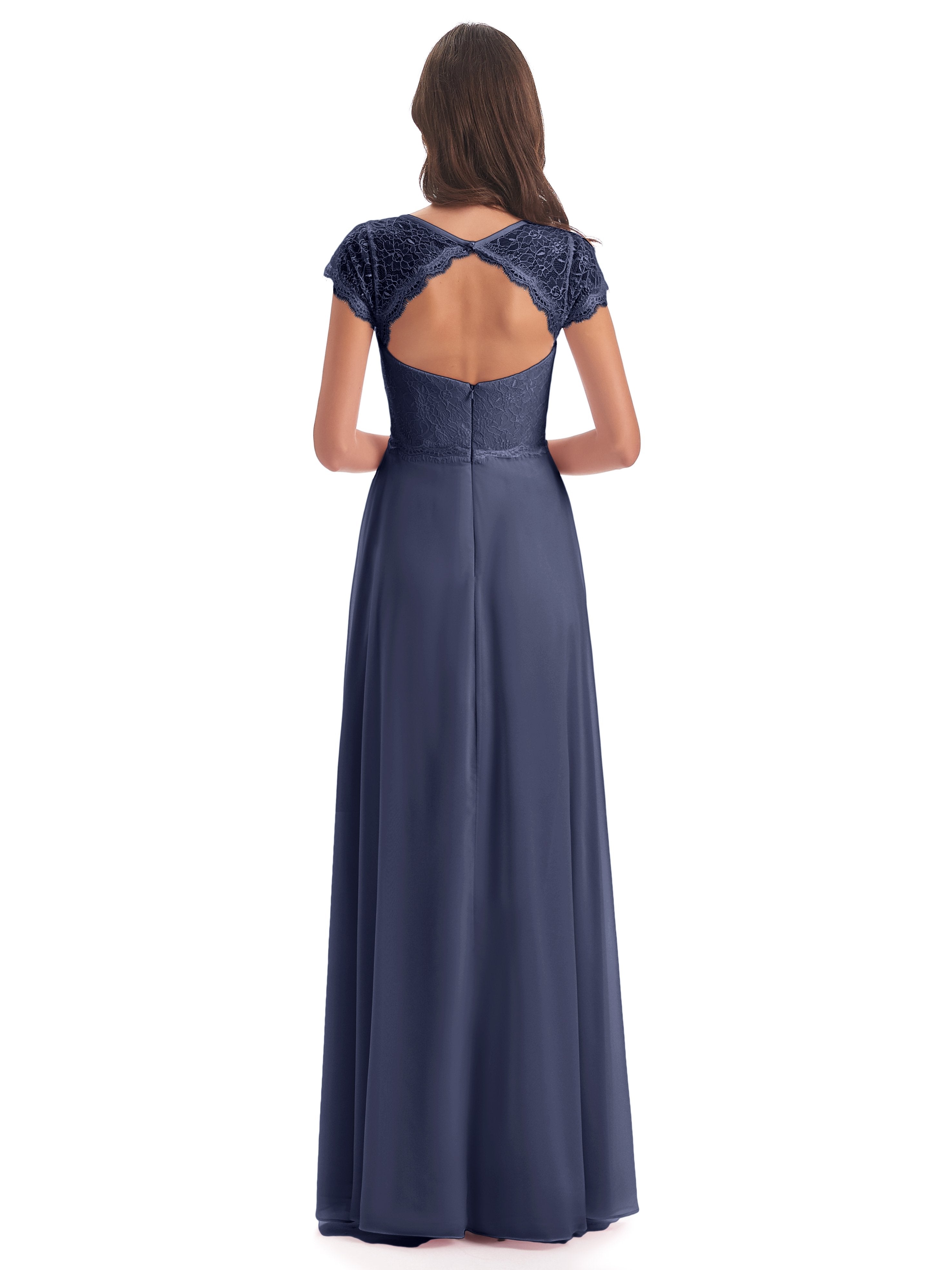 Amelia Sheatch Cap Sleeves Lace Bridesmaid Dresses