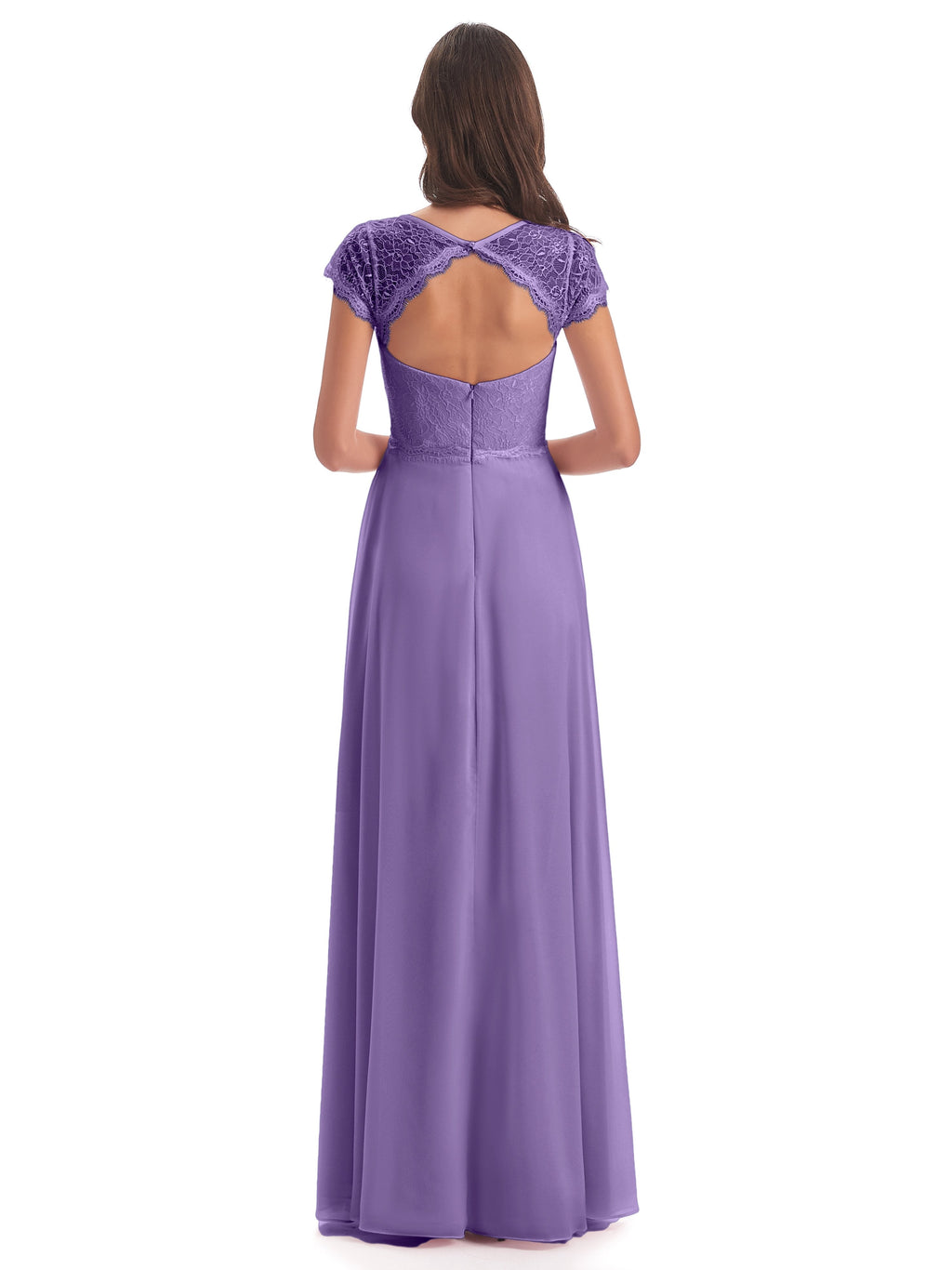 Amelia Sheatch Cap Sleeves Lace Bridesmaid Dresses