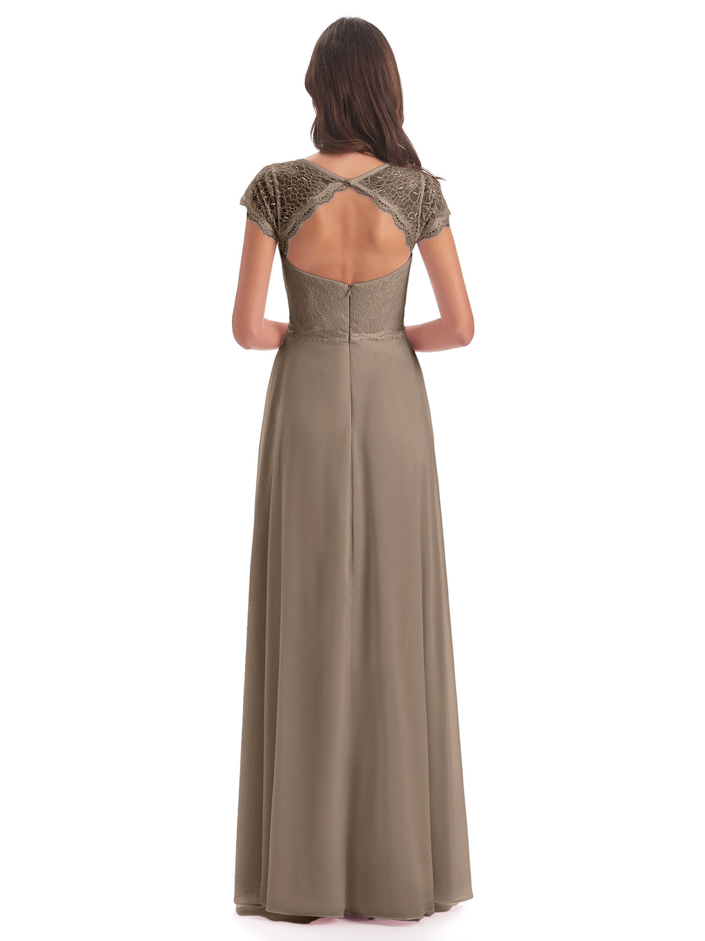 Amelia Sheatch Cap Sleeves Lace Bridesmaid Dresses