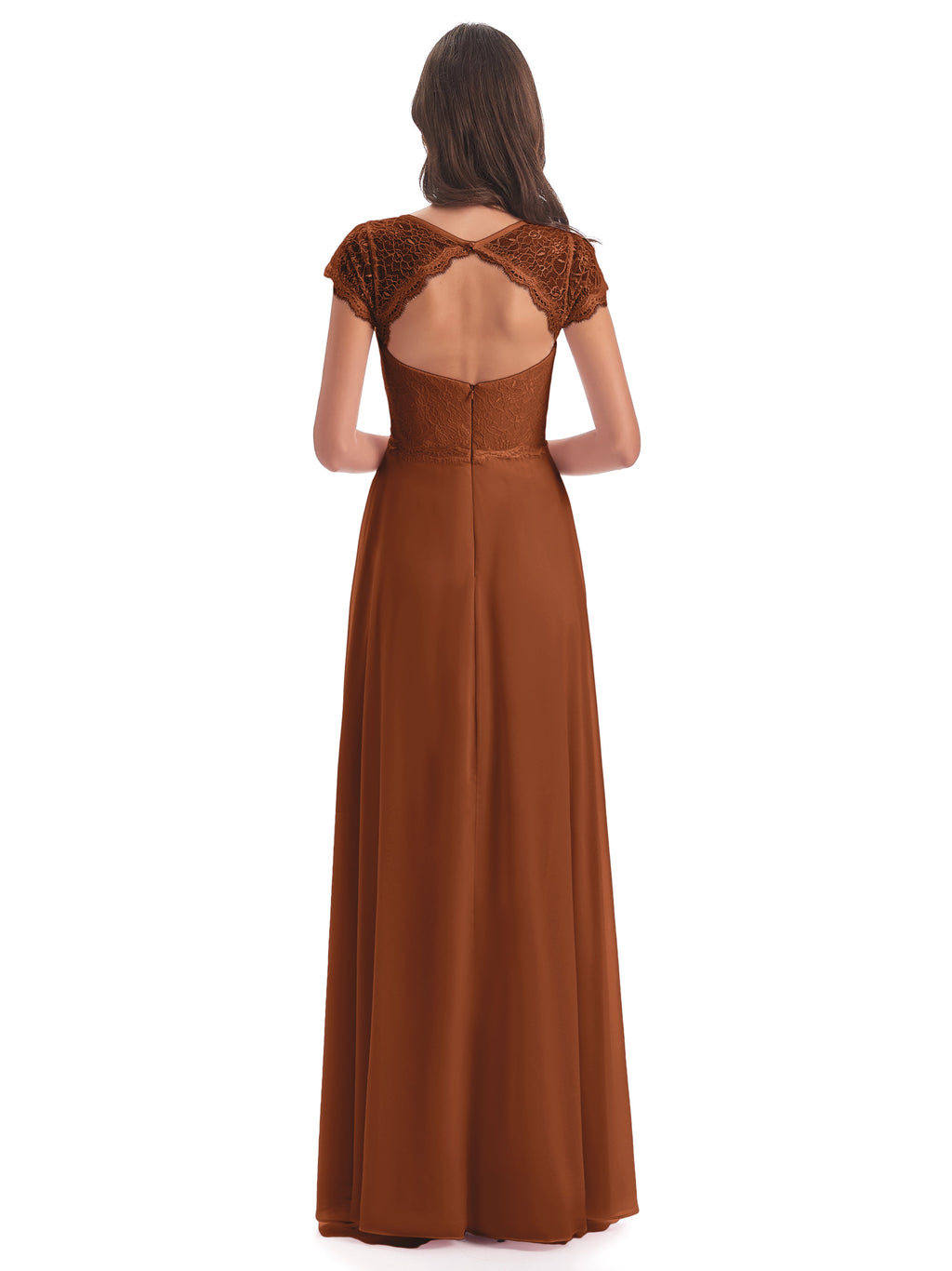 Amelia Sheatch Cap Sleeves Lace Bridesmaid Dresses