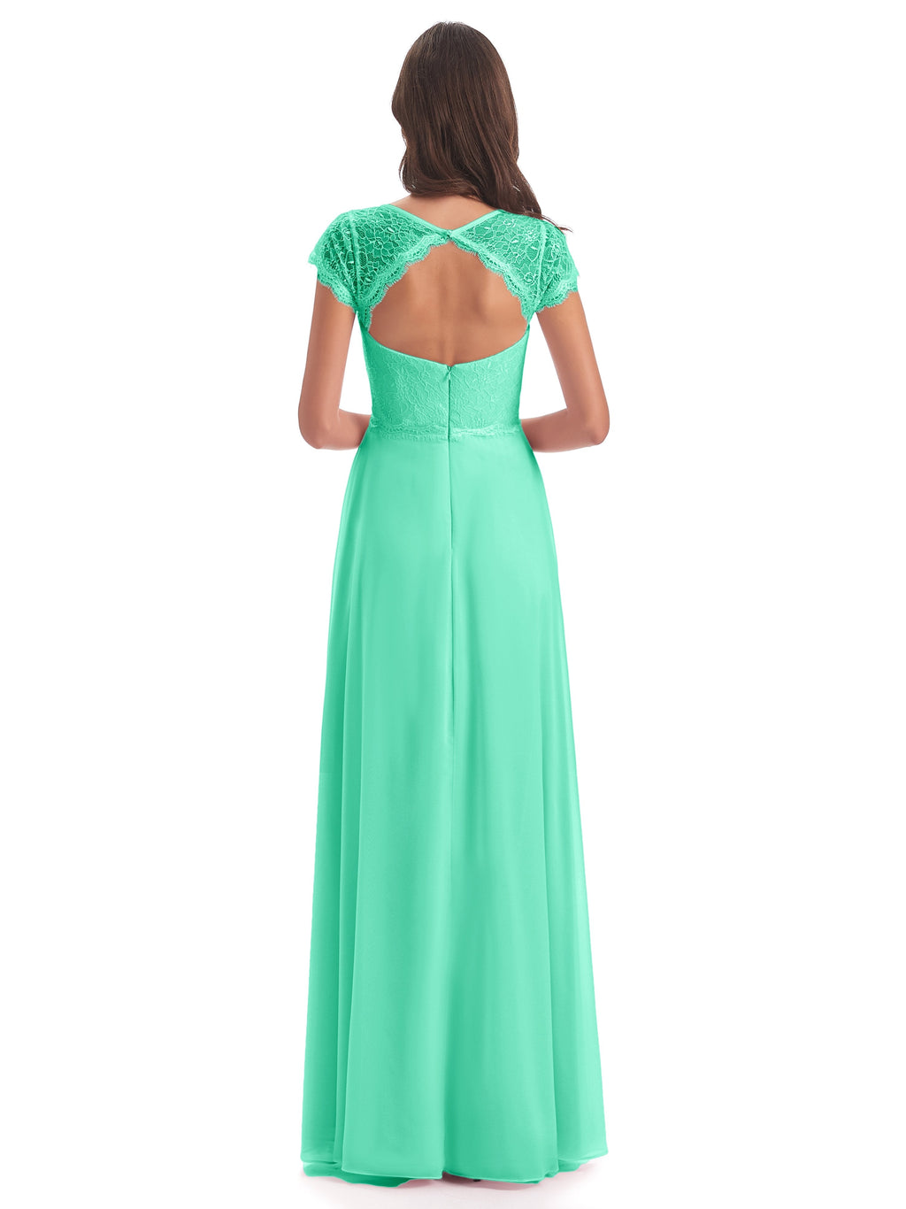 Amelia Sheatch Cap Sleeves Lace Bridesmaid Dresses